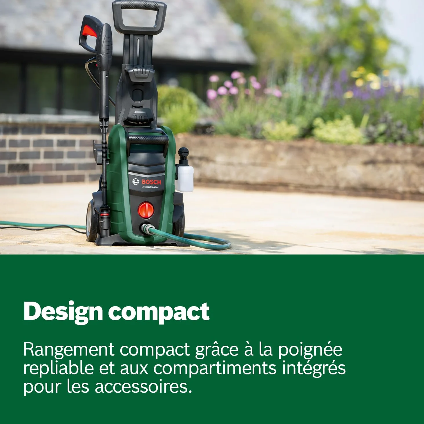 Bosch Nettoyeur Haute-Pression UniversalAquatak 125 (2 Buses, Filtre à Eau Transparent, Pistolet Haute Pression, Tuyau de 5 m, câble de 5 m, Carton, 1500 W, Pression: 125 Bar, débit Maxi: 360 l/h)