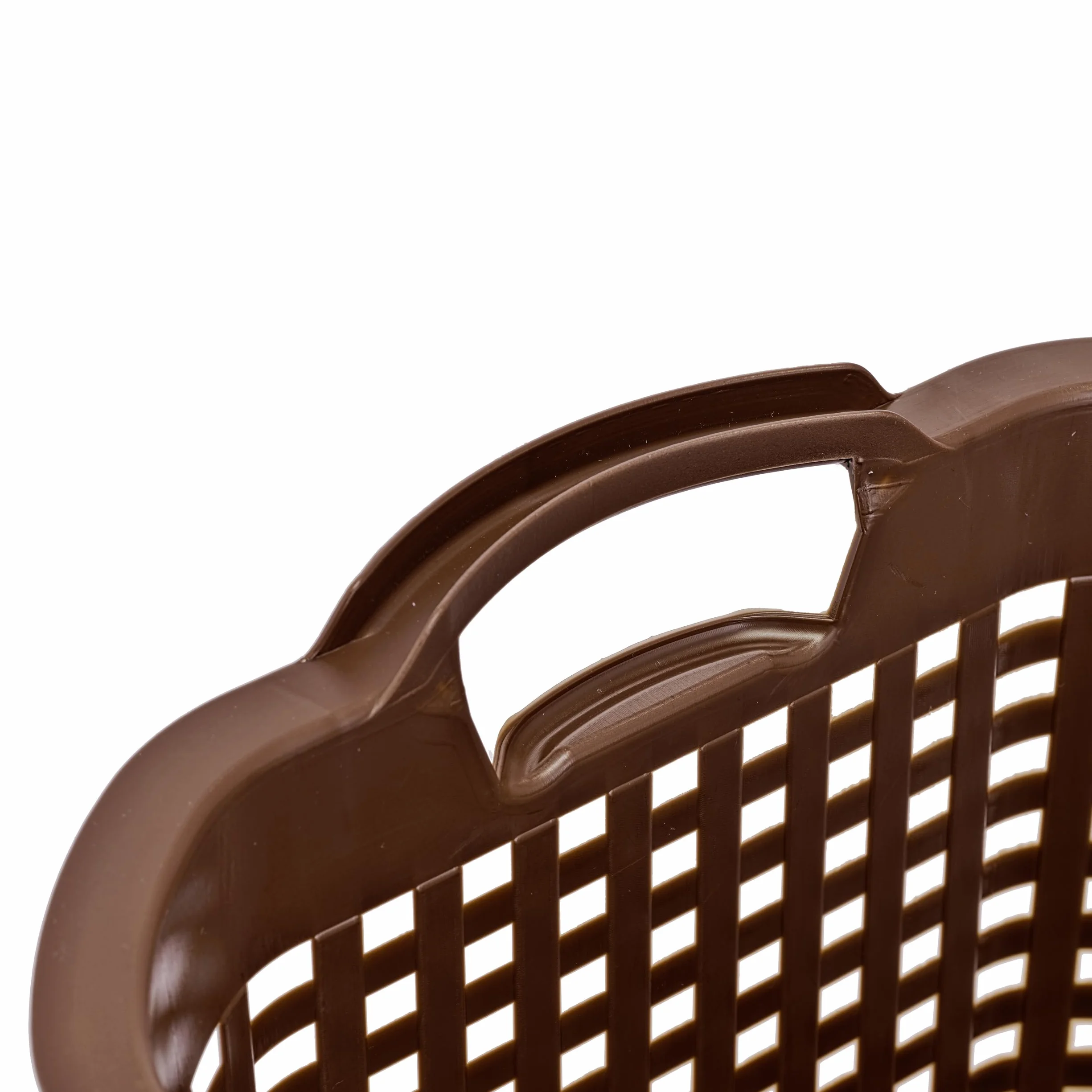 BURI Lot de 5 paniers de récolte de pommes de terre 25 l - Panier de jardin empilable en plastique haute densité marron