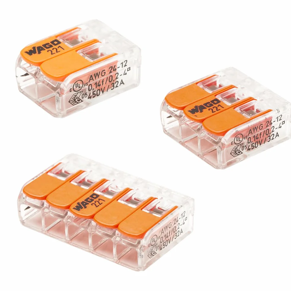 Boîte WAGO panaché 50 bornes - 30 x 2, 15 x 3, 5 x 5 Entrées