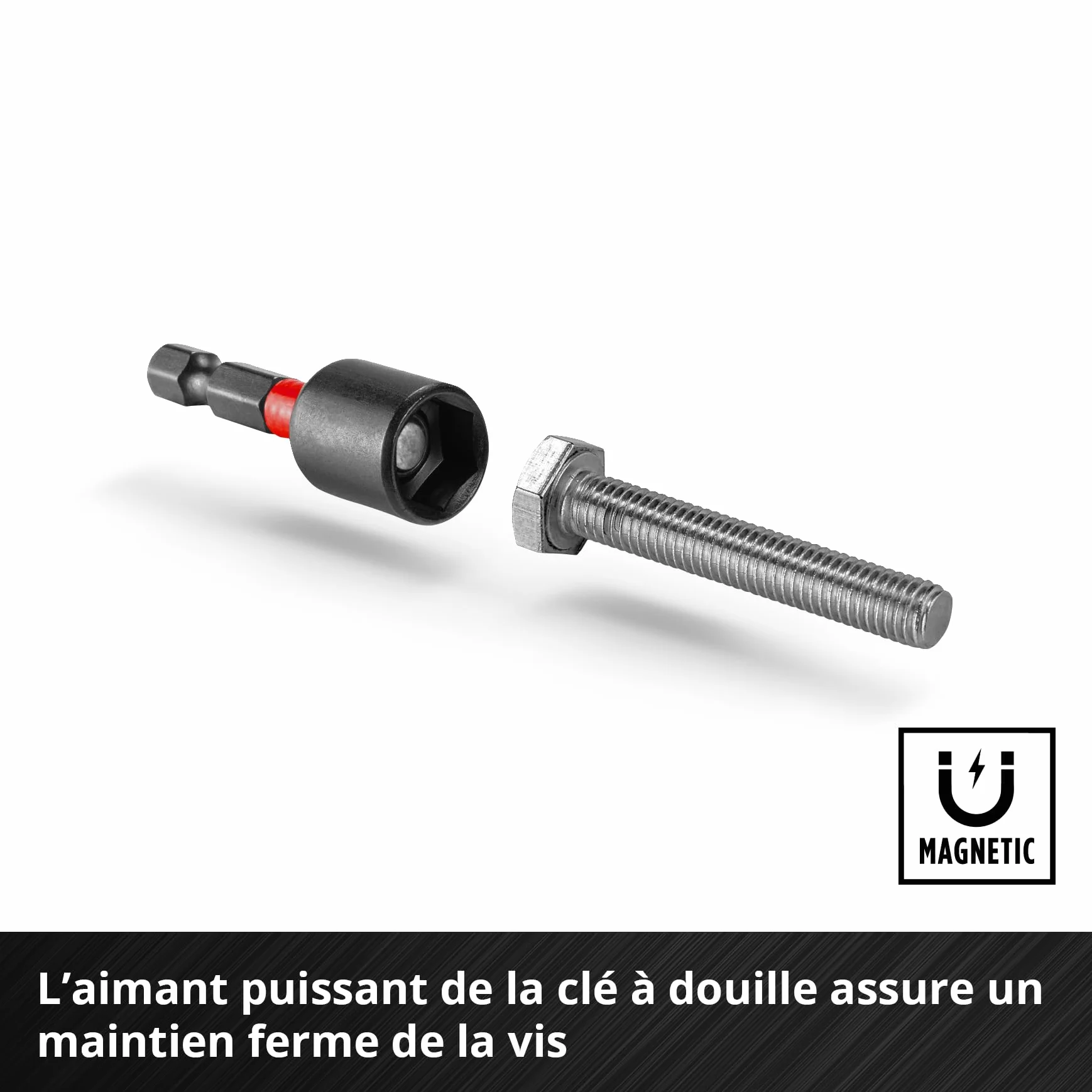 Einhell M-CASE 38 pièces impact-Bit Set 25 mm 50 mm 90 mm douilles 6 pans porte-embout 60 mm boîte rangement