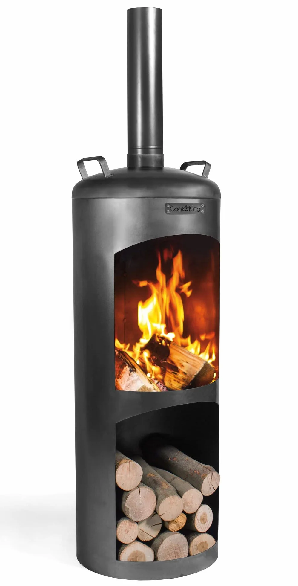 Cheminée de jardin CookKing Faro 158 cm Acier extérieur