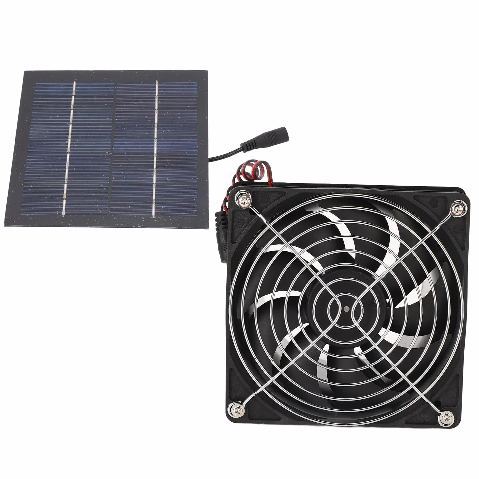 Luocute Ventilateur d'extraction solaire puissant portable kit dissipation chaleur