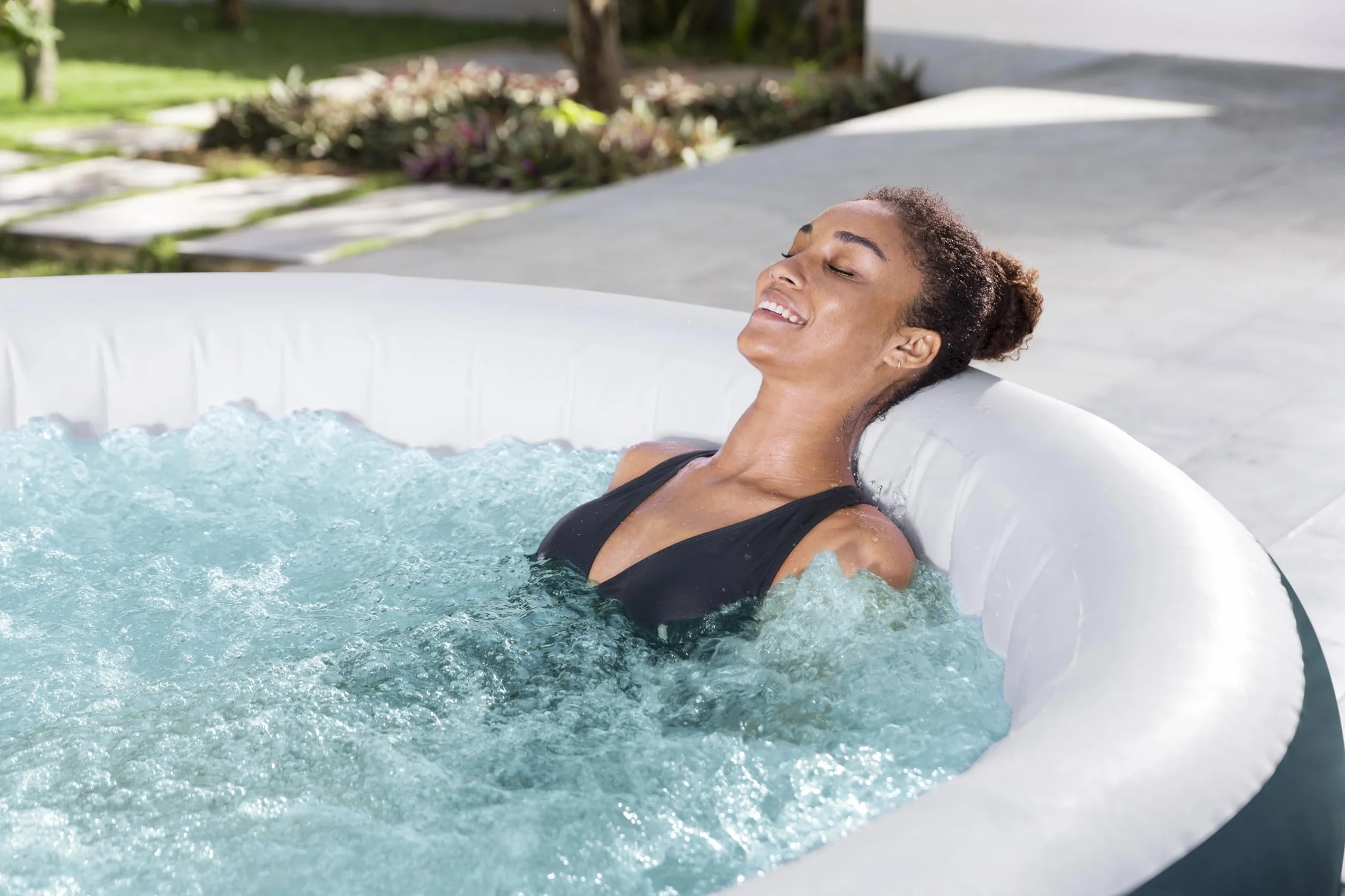 Bestway Spa Gonflable Miami AirJet 196x196x66 cm Vert foncé