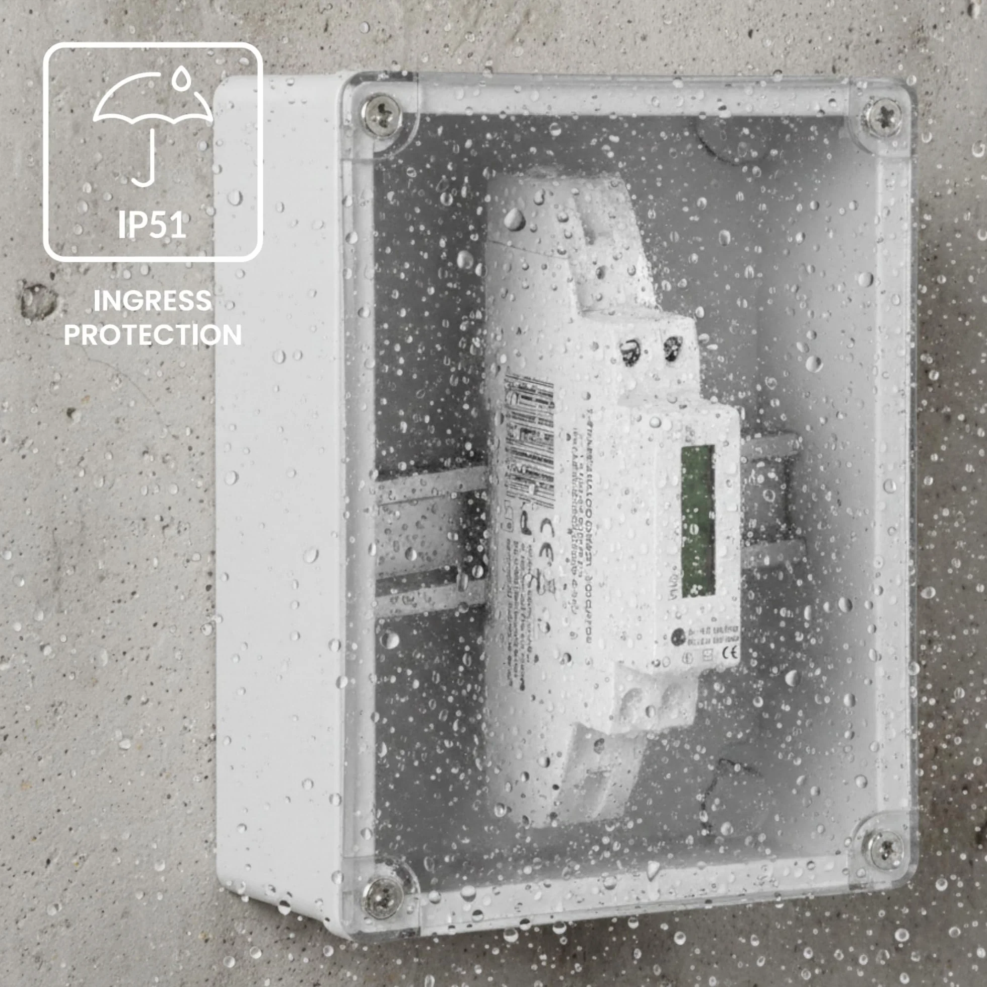 Compteur Électrique Monophasé 40A Rail DIN 230V avec Sortie Impulsionnelle S0 2000 imp/kWh Certifié IEC IP51