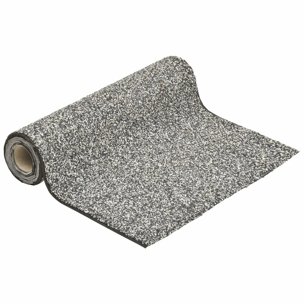Tomostar Revêtement de Pierre Tapis Gravillonnée Gris 200x100 cm