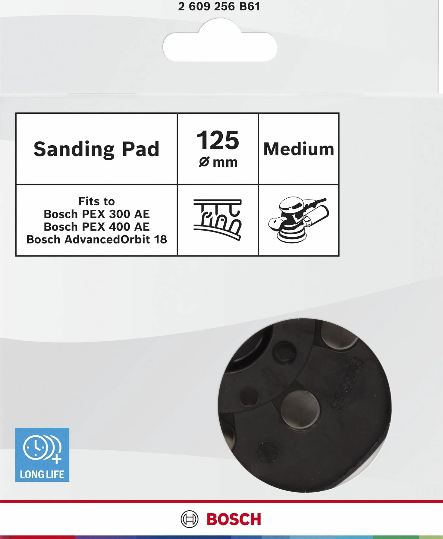 Bosch Plateau de ponçage Ø 125 mm mi-dur
