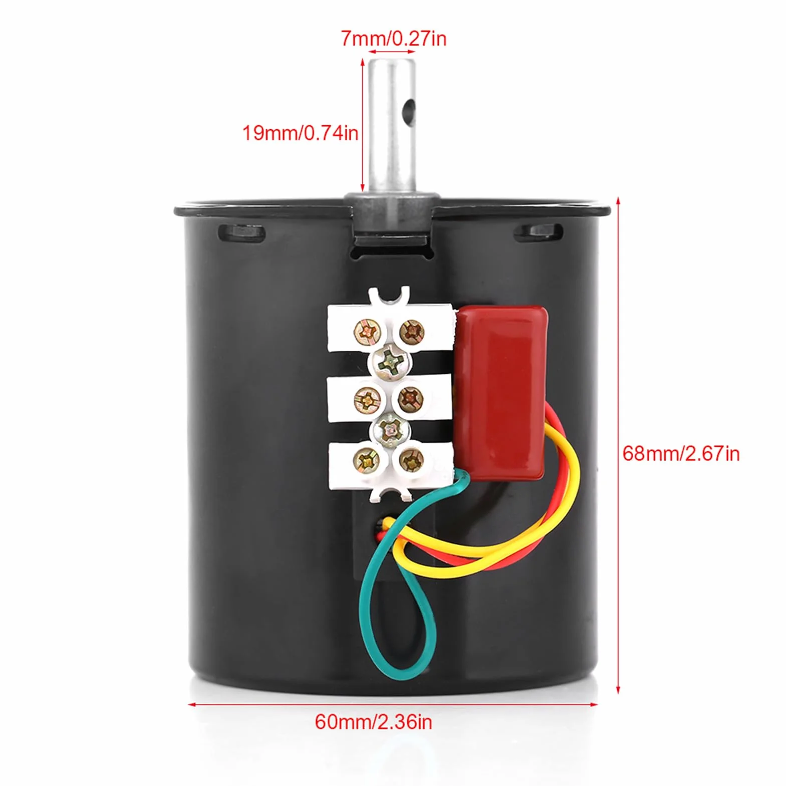 Moteur à Engrenages Synchrone à Aimant Permanent XD68KTYZ-AC S1 AC220V 28W