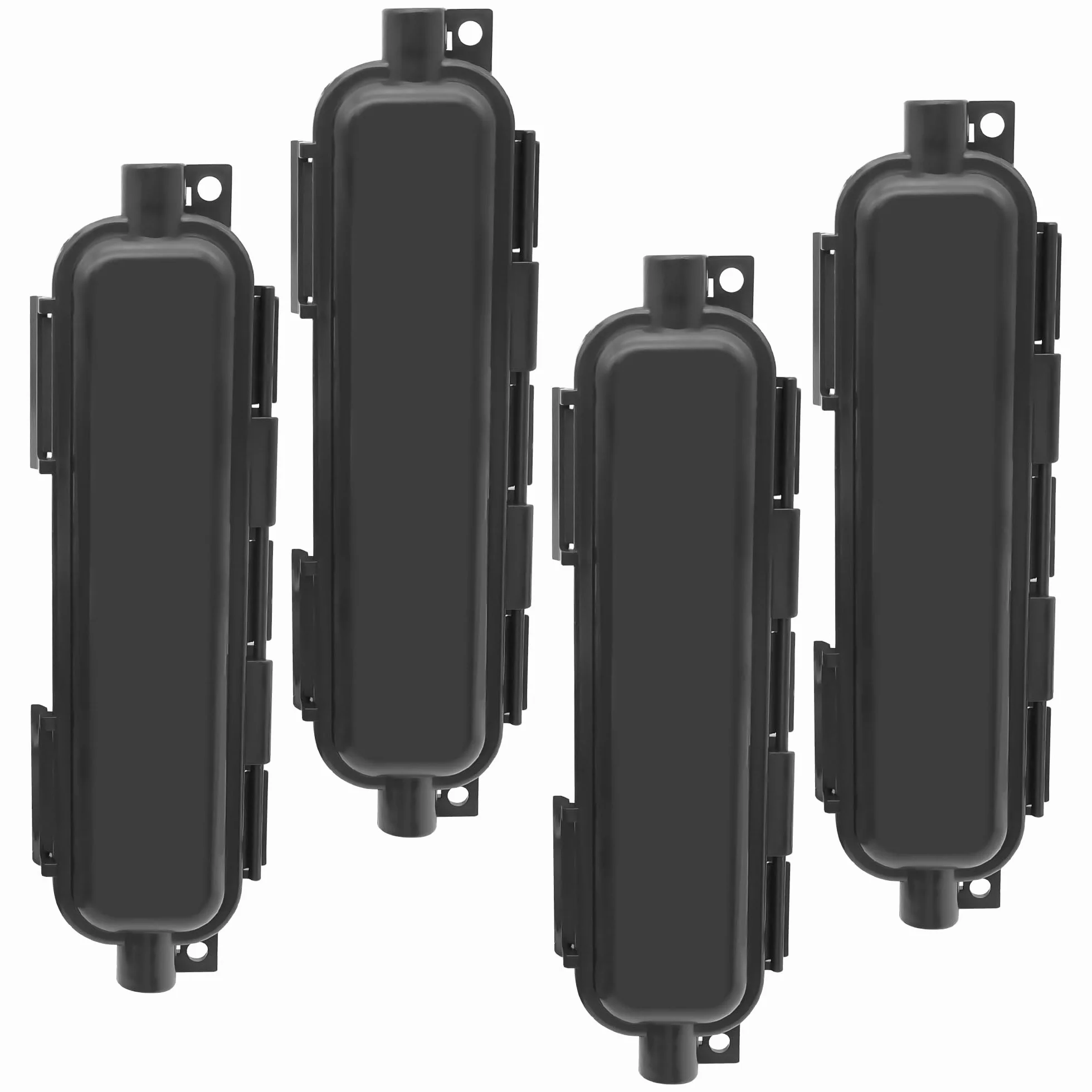 Boîtier de protection étanche fibre optique LC Coupleur adaptateur IP67 extérieur Noir Lot de 4