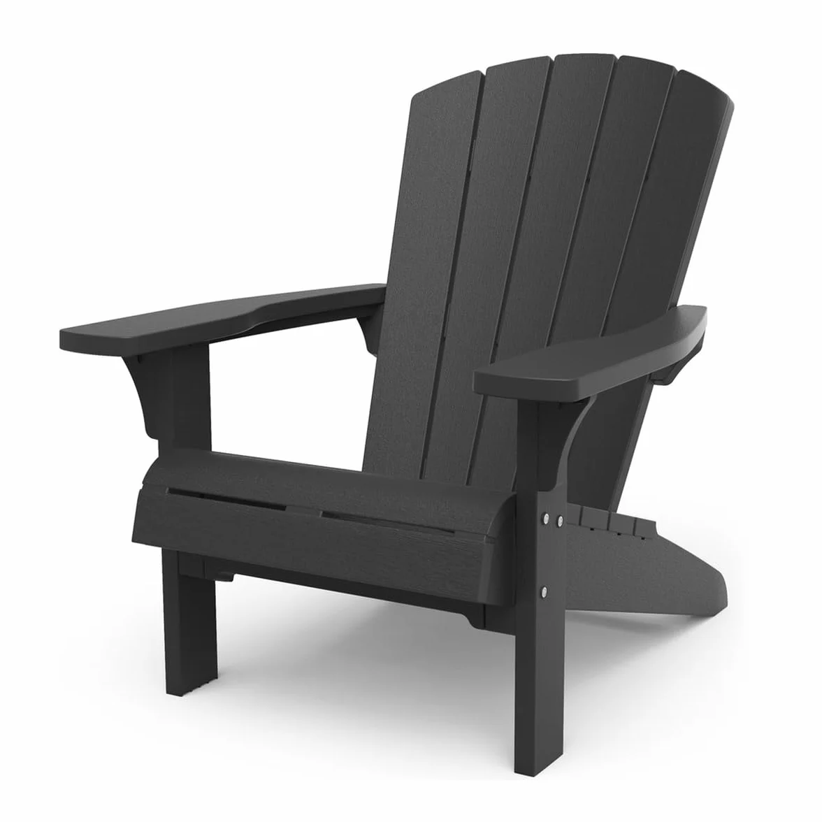 Keter - Fauteuil de Jardin Adirondack Alpine - Antracite Style Bois