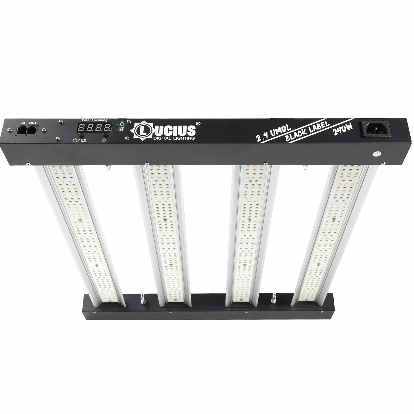 Lucius Lampe de Croissance LED 240W avec Contrôle Principal Minuterie Lever/Coucher Soleil 2,9 μmol/J Plantes Intérieur