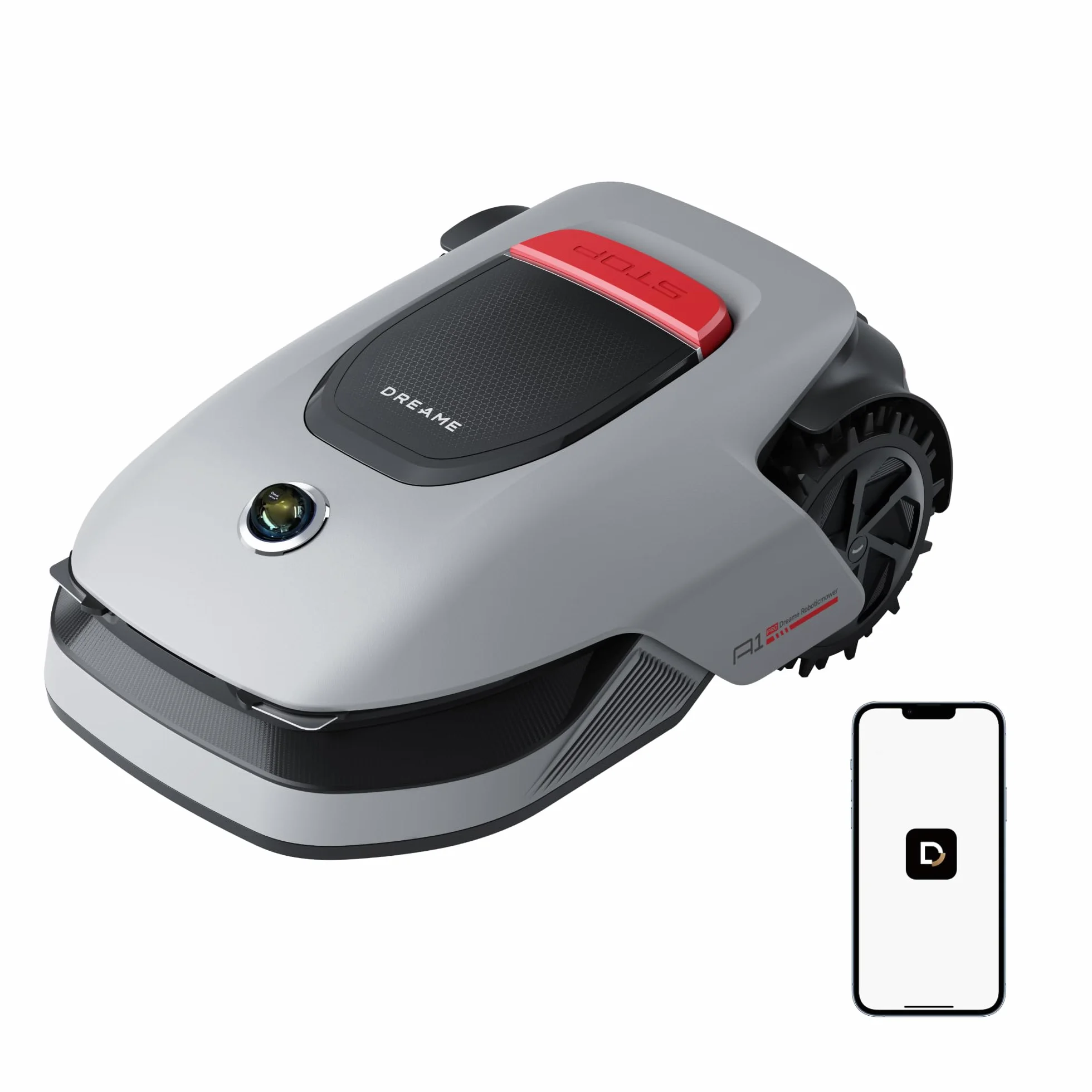 DREAME A1 Pro Robot Tondeuse sans Fil 360° 3D LiDAR 2000 m² Contrôle App