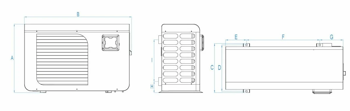 N NETSPA Pompe à Chaleur Piscine poolex jetblack 15 KW pour piscines jusqu'à 75m³