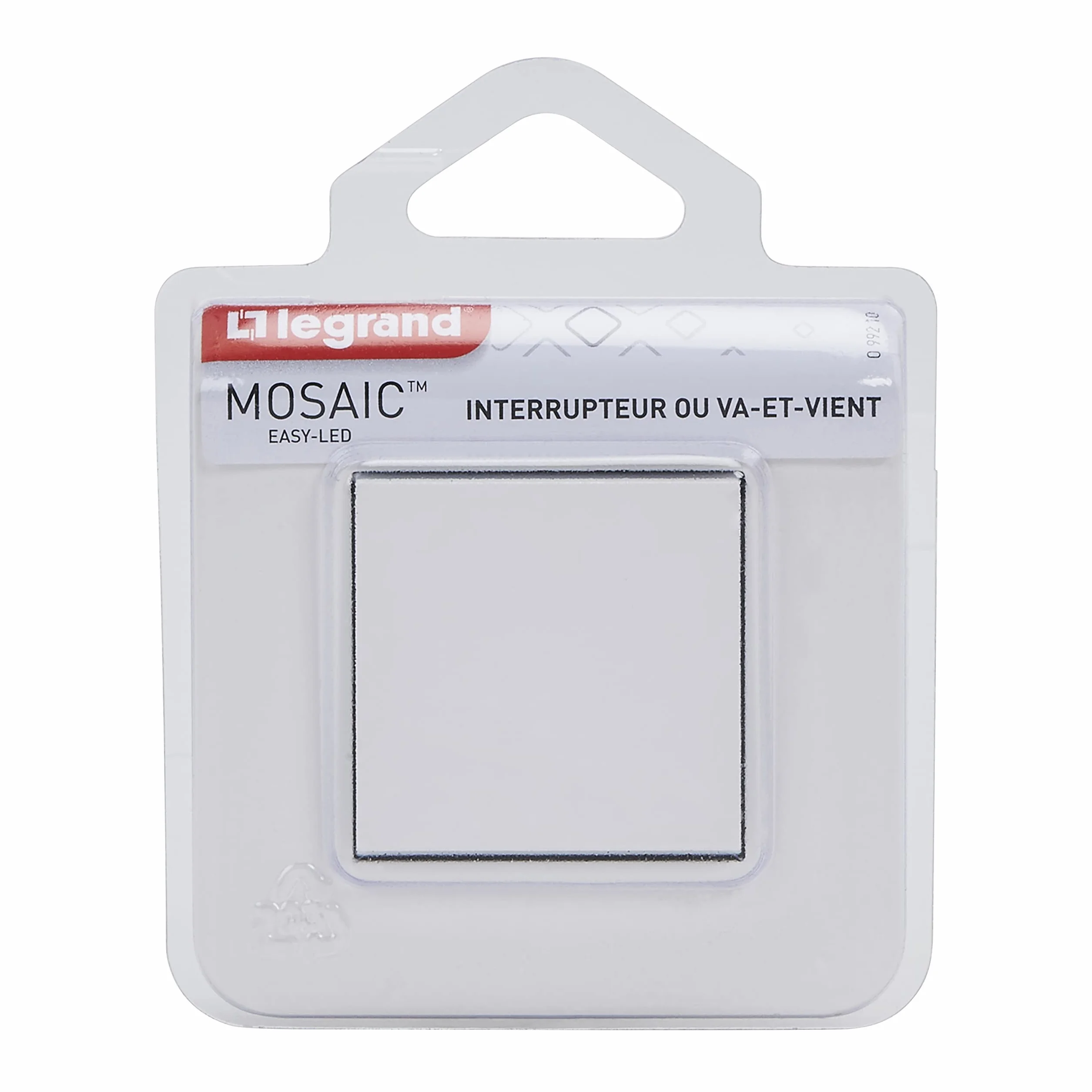 Legrand Interrupteur Va-Et-Vient Mosaic Fixation À Griffes Plaque Blanche Connexion Rapide Bornes Automatiques