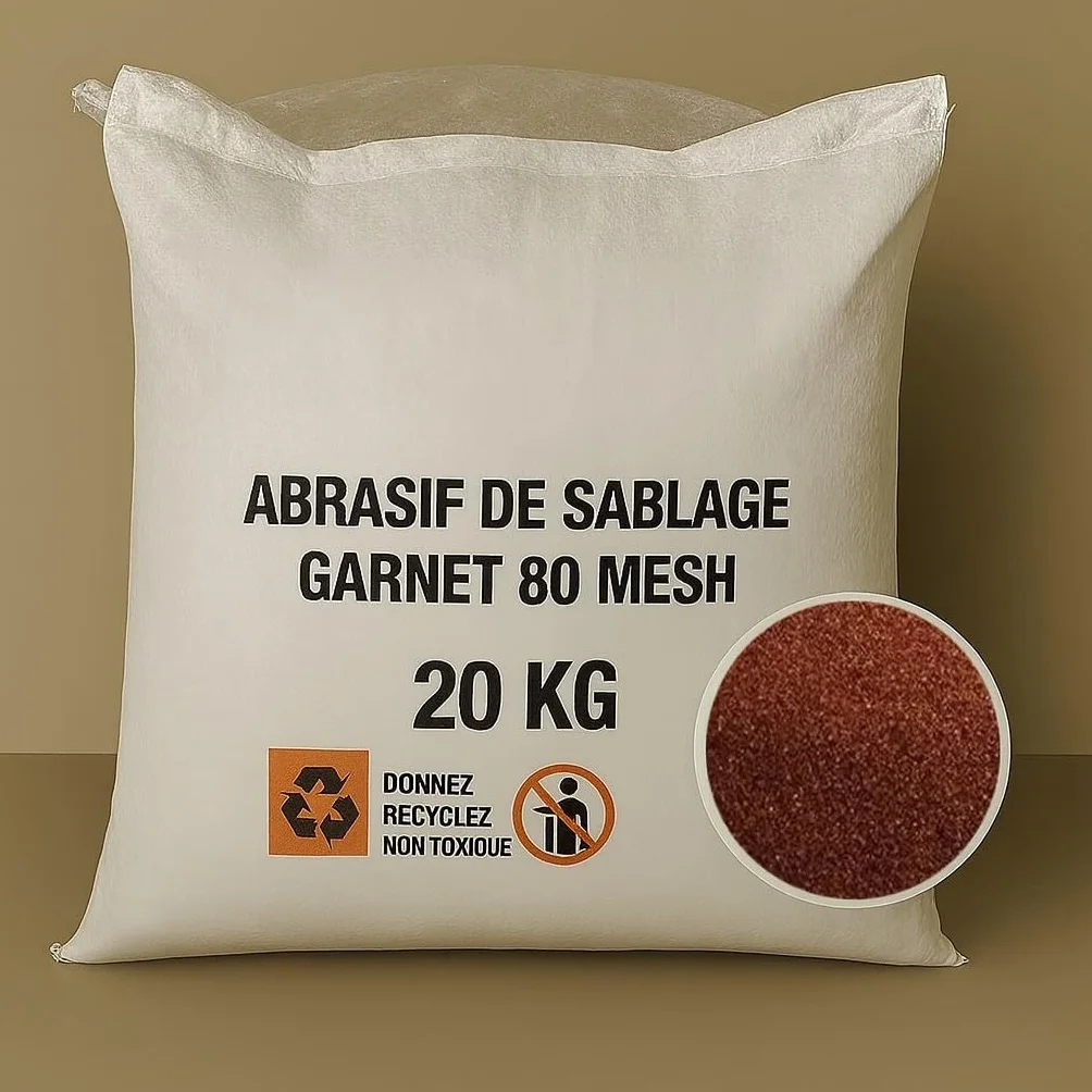 GARNET Mesh 80A+ Sac 20 kg Sable pour Sablage Abrasif Aerogommage
