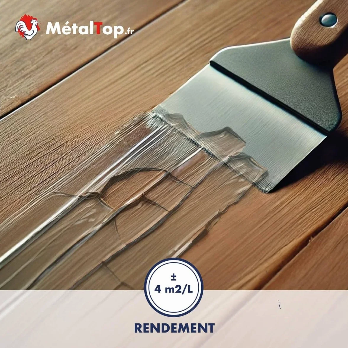 Metaltop Decapant Vernis 1 L Enlève vernis sur bois métal carrelage ciment plastique