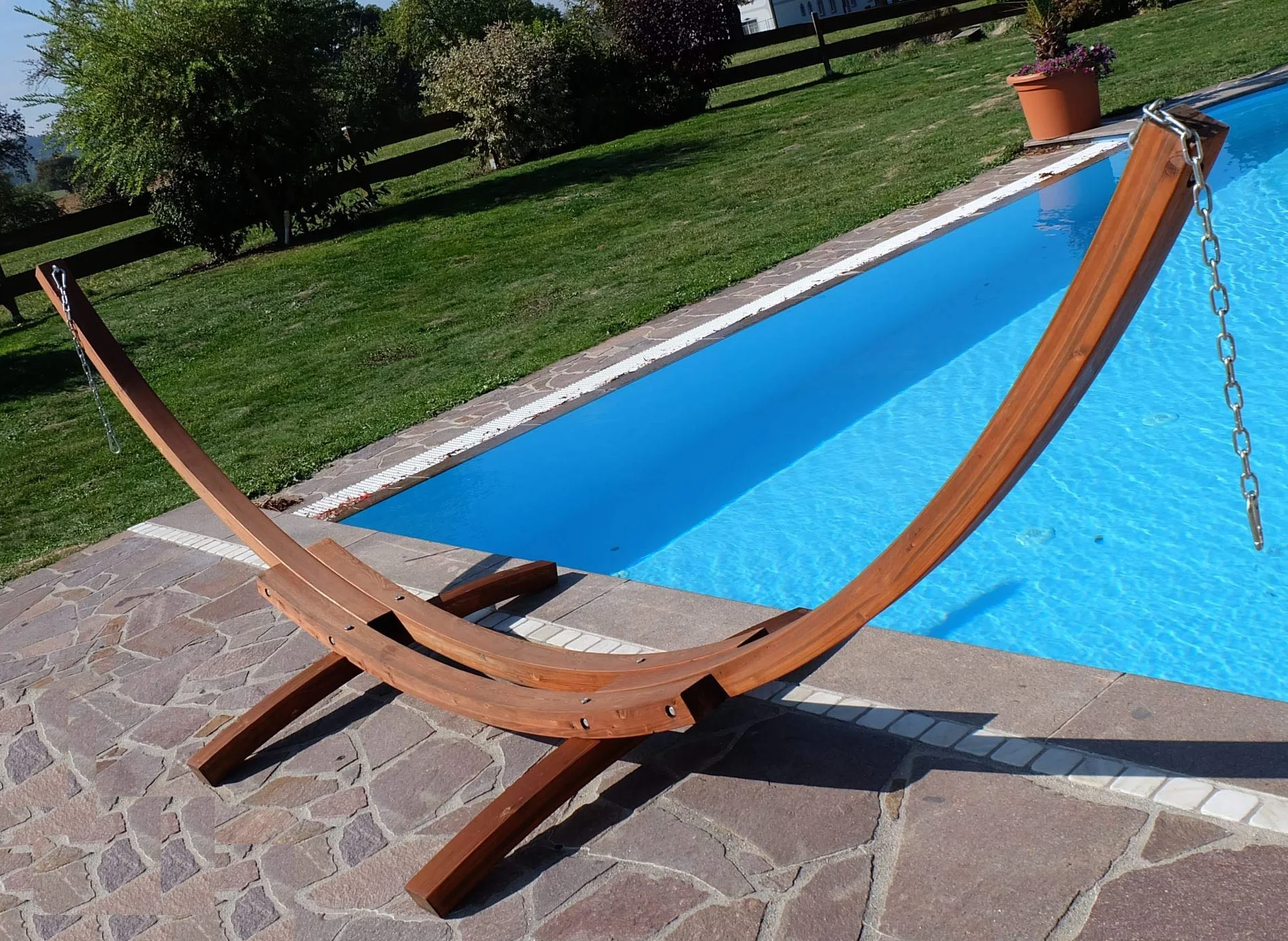 Cadre hamac 410cm XXL en Bois de mélèze