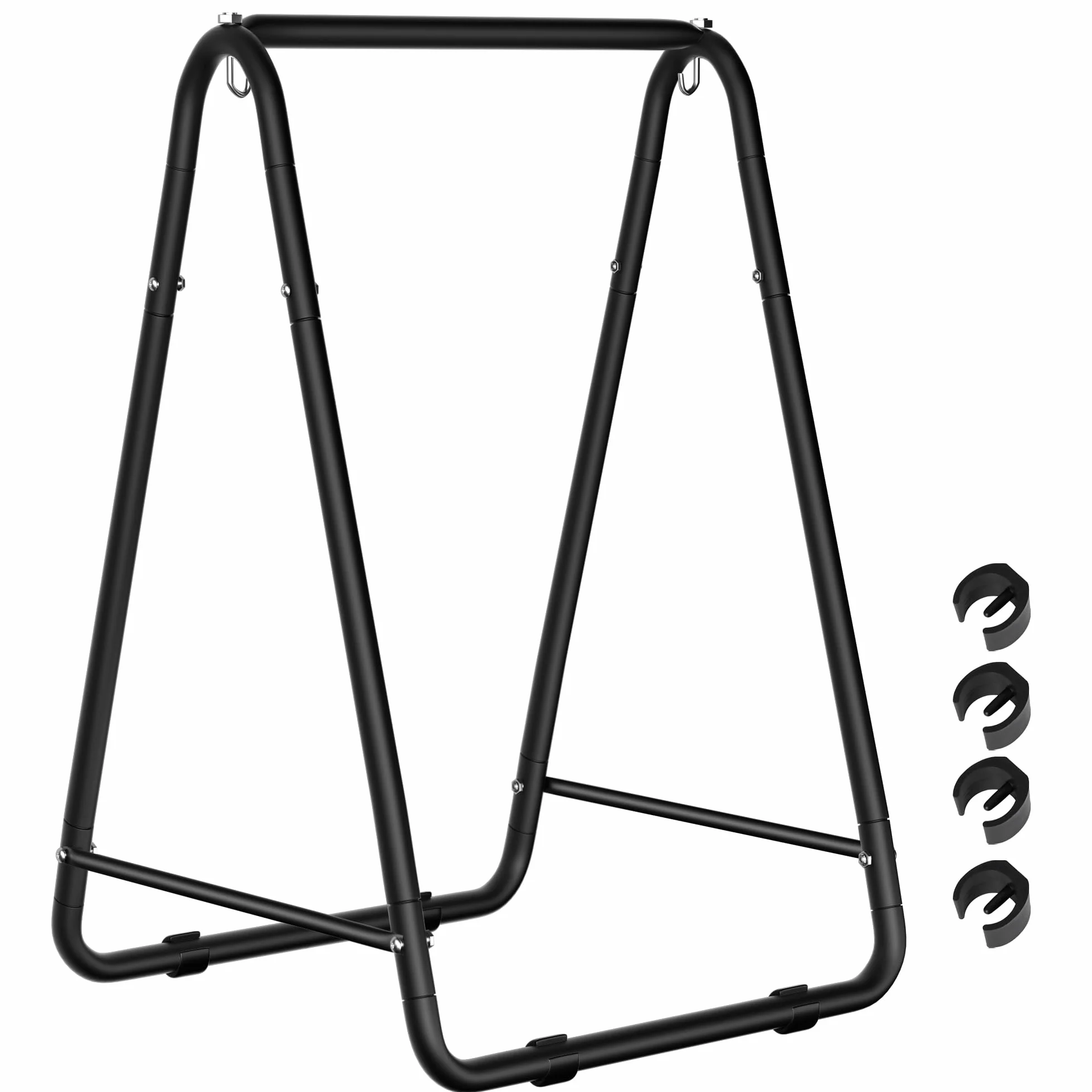 OUUTMEE Support Hamac 150KG Cadre Pieds Antidérapants Chaise Suspendue Patio Balcon Jardin