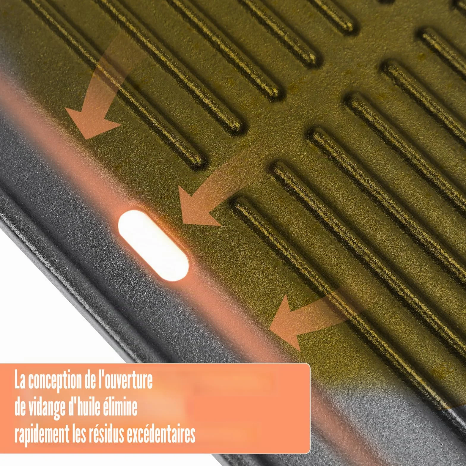 Denmay Plaque de cuisson en fonte 41,5 x 27,5 cm pour barbecue au charbon de bois