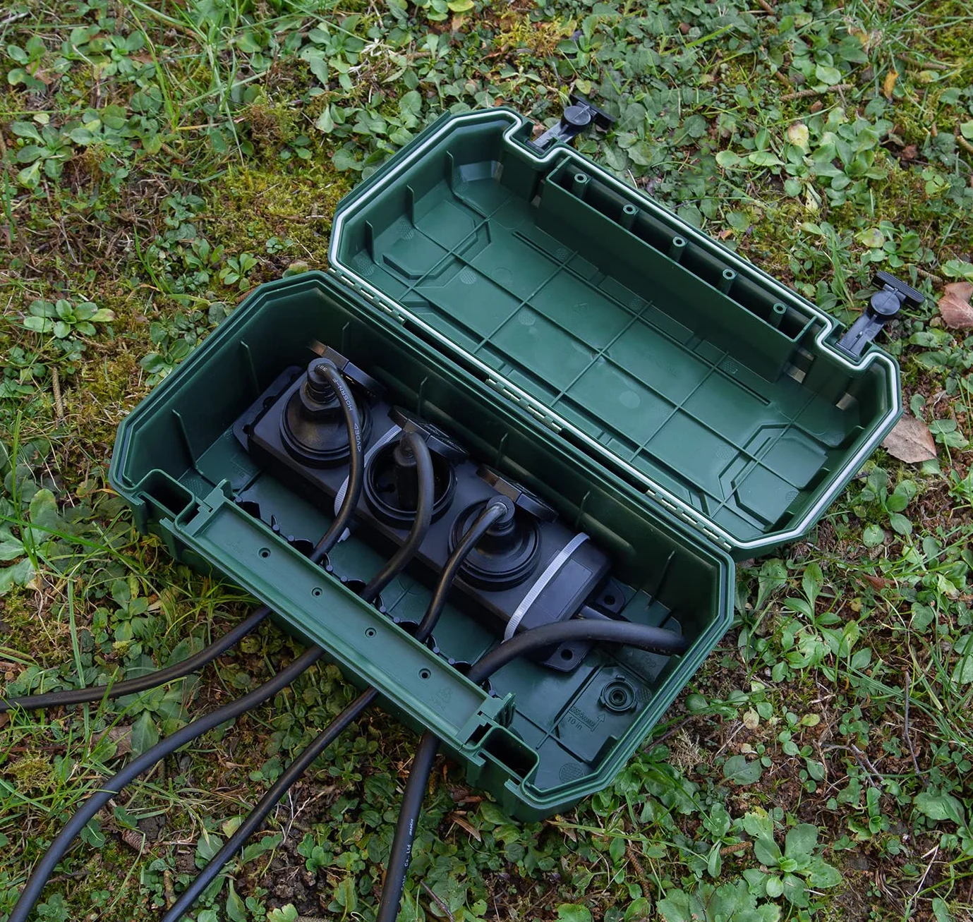 Electraline Boîte de protection étanche IP54 Organisateur de câbles 5 sorties 320x180x126 mm