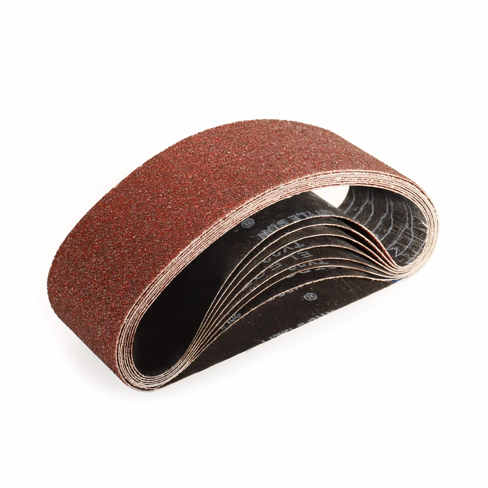 Bandes Abrasifs 75x533 mm 40 Grain 8 Pièces Ponceuse à Bande Ponçage Polissage