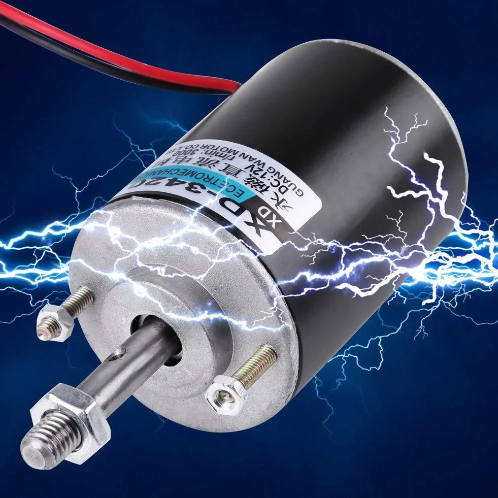 Moteur à courant continu à aimant permanent 12/24V 30W 3500RPM CW/CCW grande vitesse