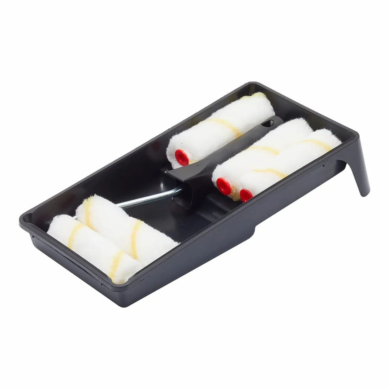 Mini rouleaux peinture émulsion 100mm bac, Petit rouleau 7 pièces
