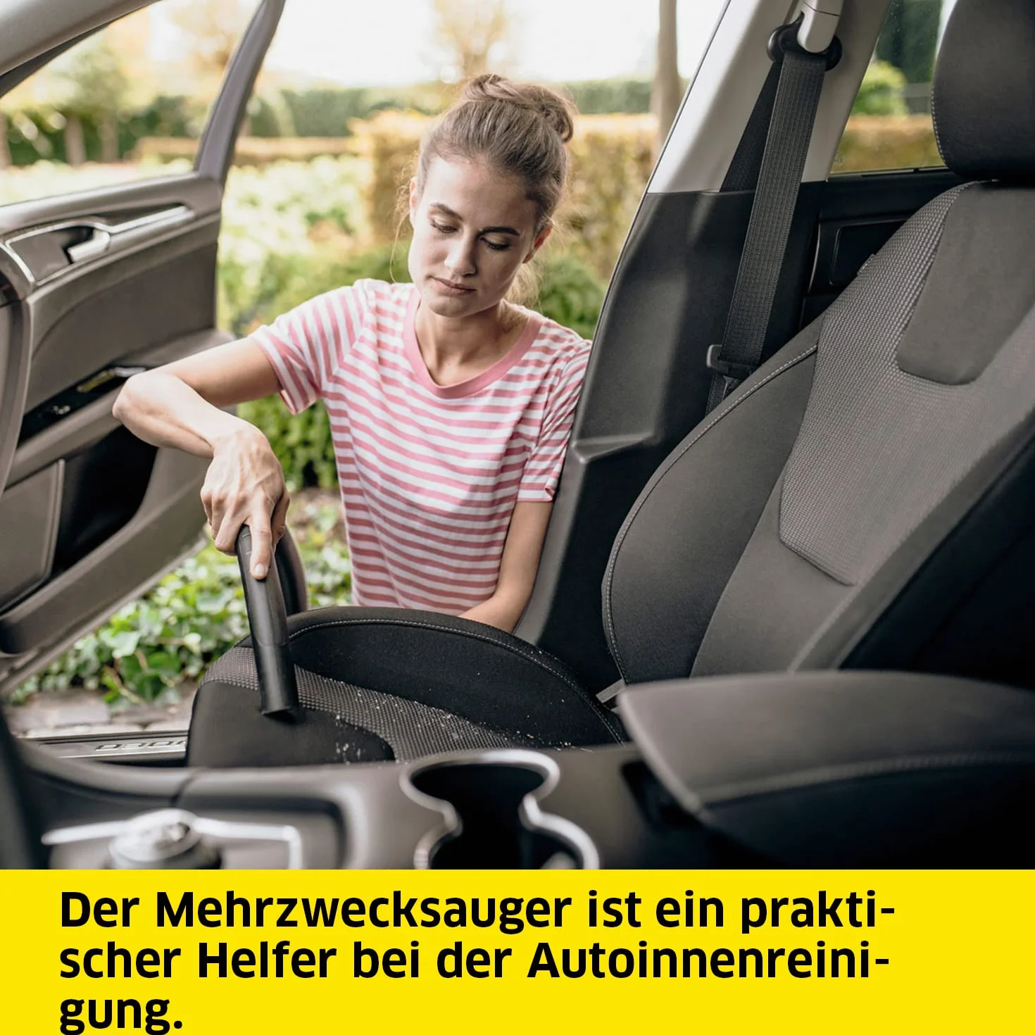 KÄRCHER Aspirateur Eau et Poussières WD 2 Plus V-12/4/18/C, 1000 W, Cuve PVC 12 l, Jaune