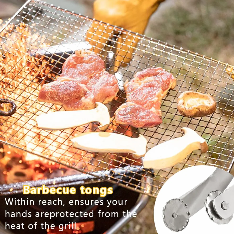 Pince Retourne Saucisse,2 Stück BBQ Würstchen Wendezange,Pince Barbecue Grill Up,Pince Barbecue Longue,Pince Barbecue Roulette,Pince à Grillade Roulette,Pince à Retourner les Saucisse BBQ