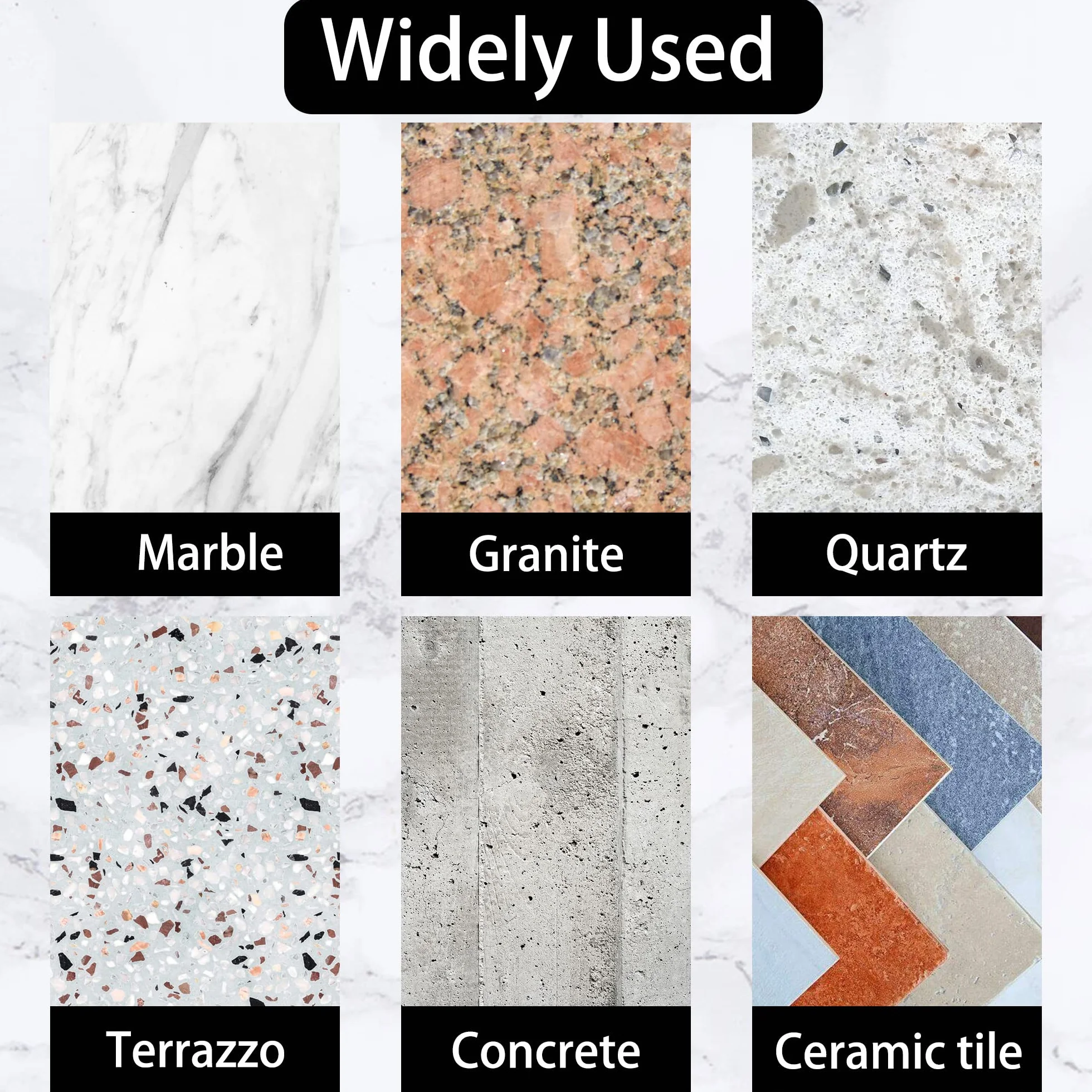 Meules diamantées humides 100 mm grain mixte 50 pour granit pierre béton marbre
