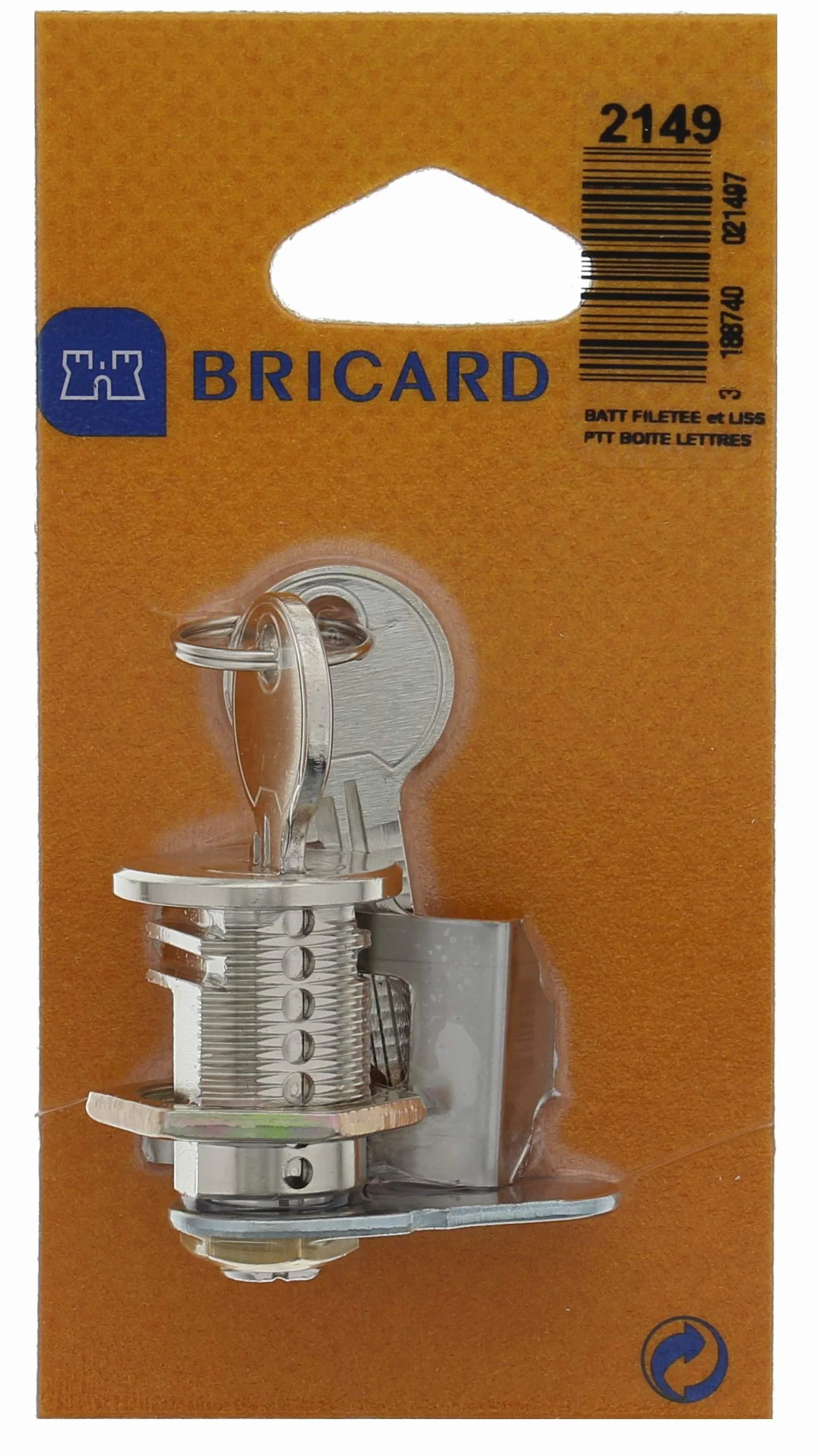 Bricard 2149 Batteuse filetée Boîte aux Lettres compatible PTT