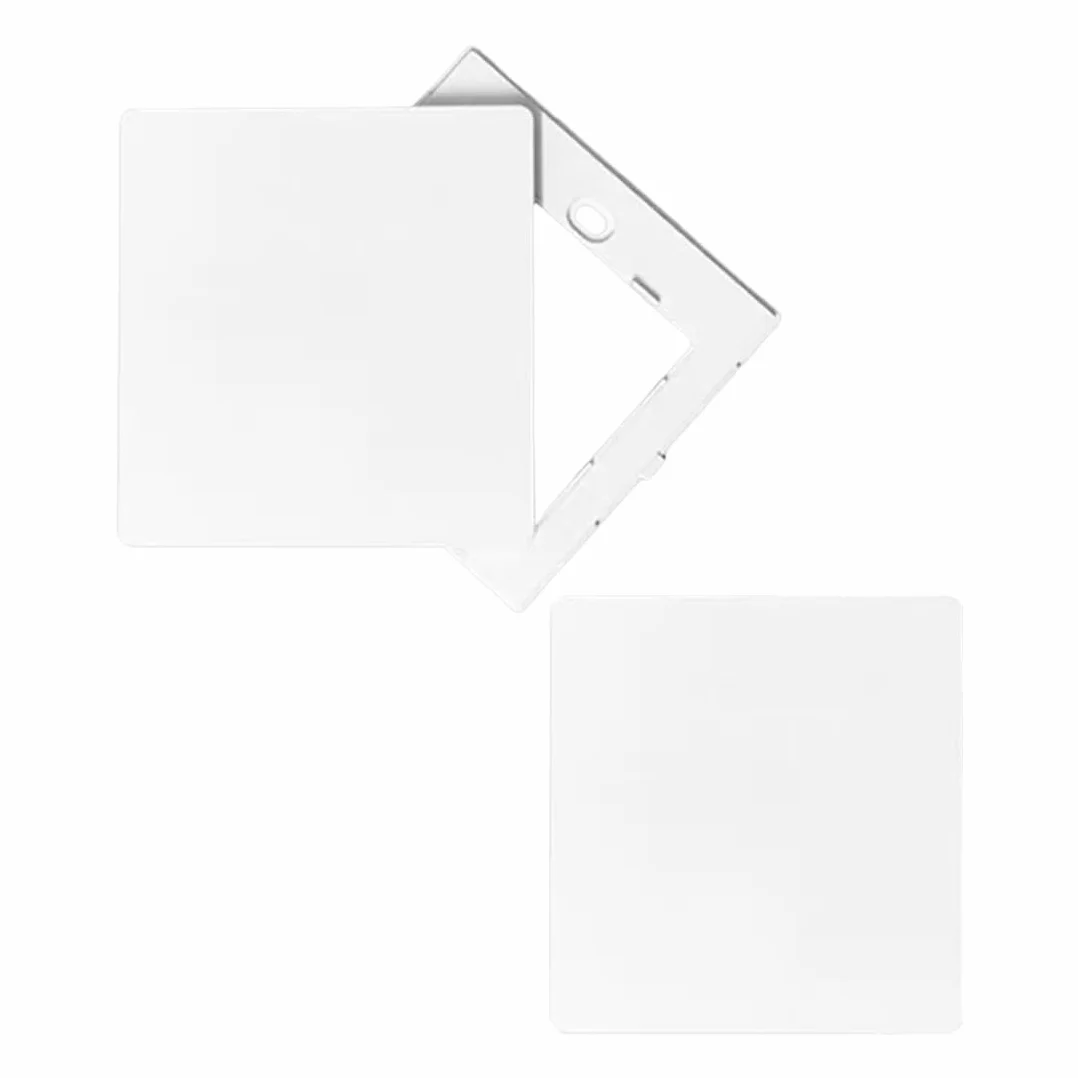 Cache Prise Trou Murale Compteur Electrique 86x86mm, 2 Pièces Multiprise Plate pour Prises Inutilisées