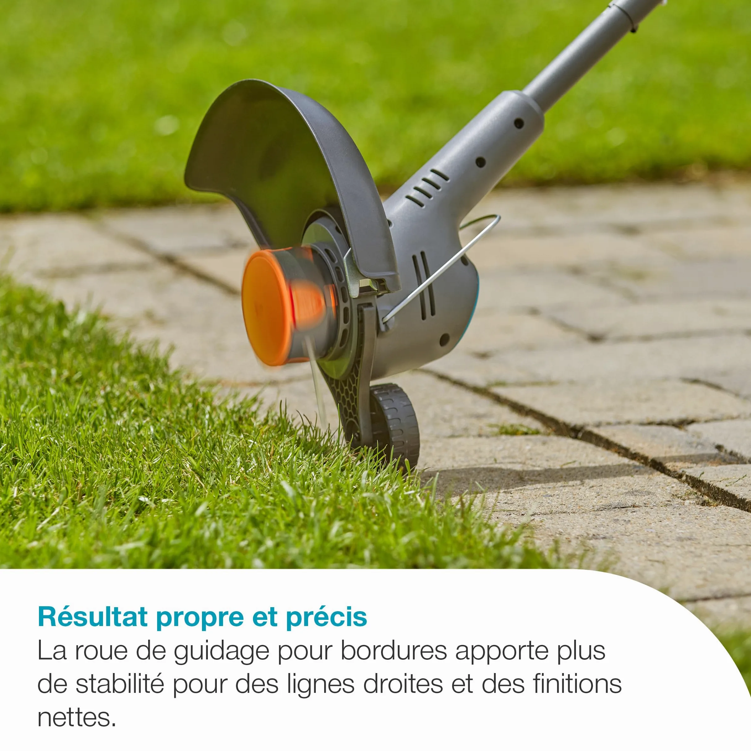 Gardena Coupe-Bordures sur Batterie EasyTrim 25/18V P4A - Kit prêt à l’Emploi: Léger, Mode Coupe et Bordures, Télescopique, Ergonomique, sans Fil (14704-20)