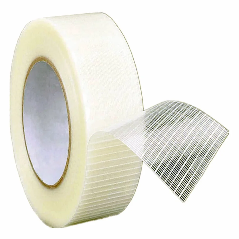Ruban de cerclage renforcé en fibre de verre transparent bidirectionnel