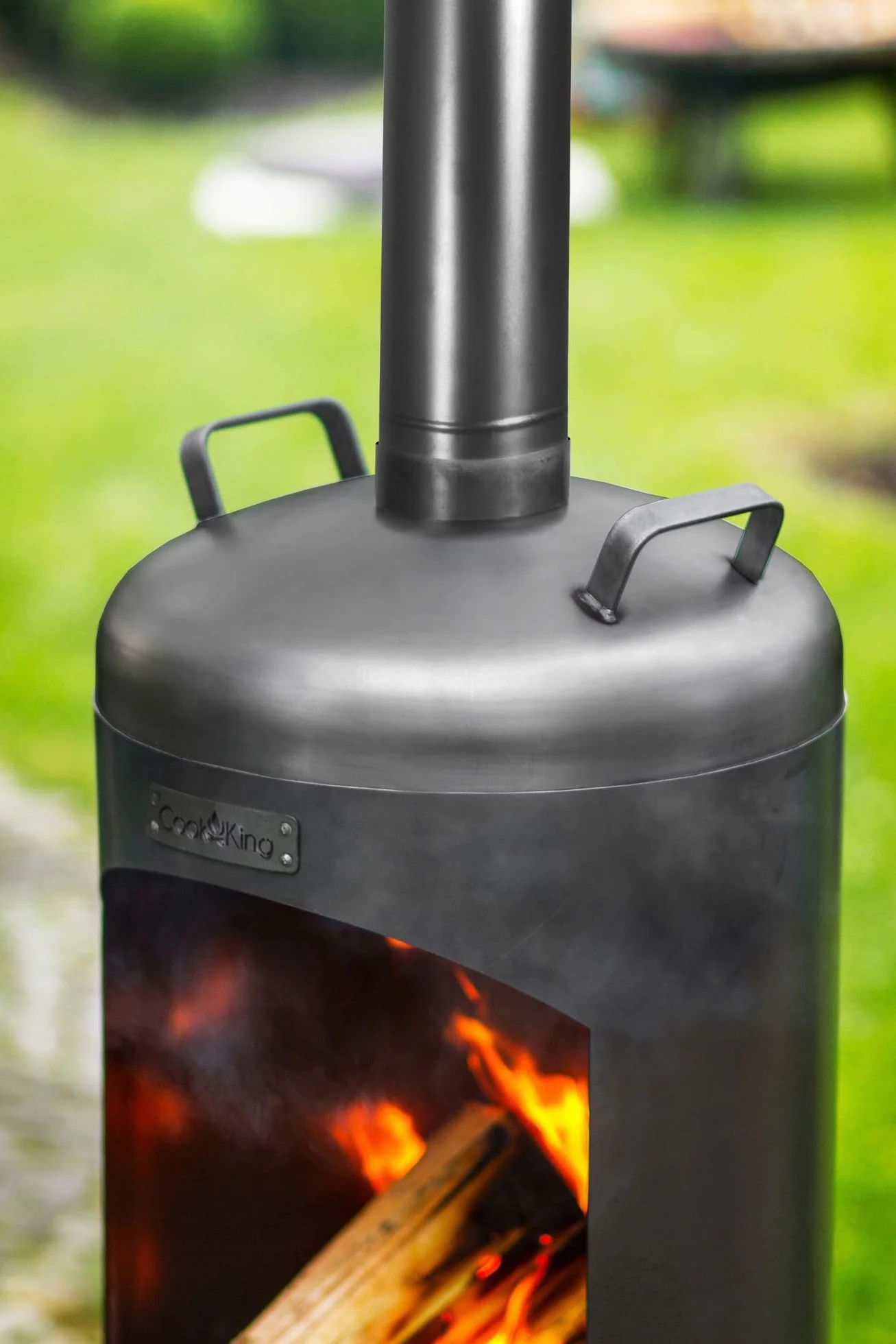 Cheminée de jardin CookKing Faro 158 cm Acier extérieur