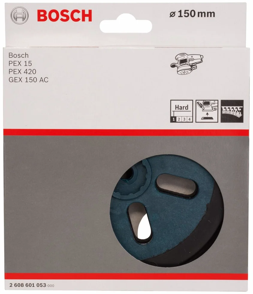 Bosch Disque abrasif pour ponceuse 150 mm Dureté élevée Gris