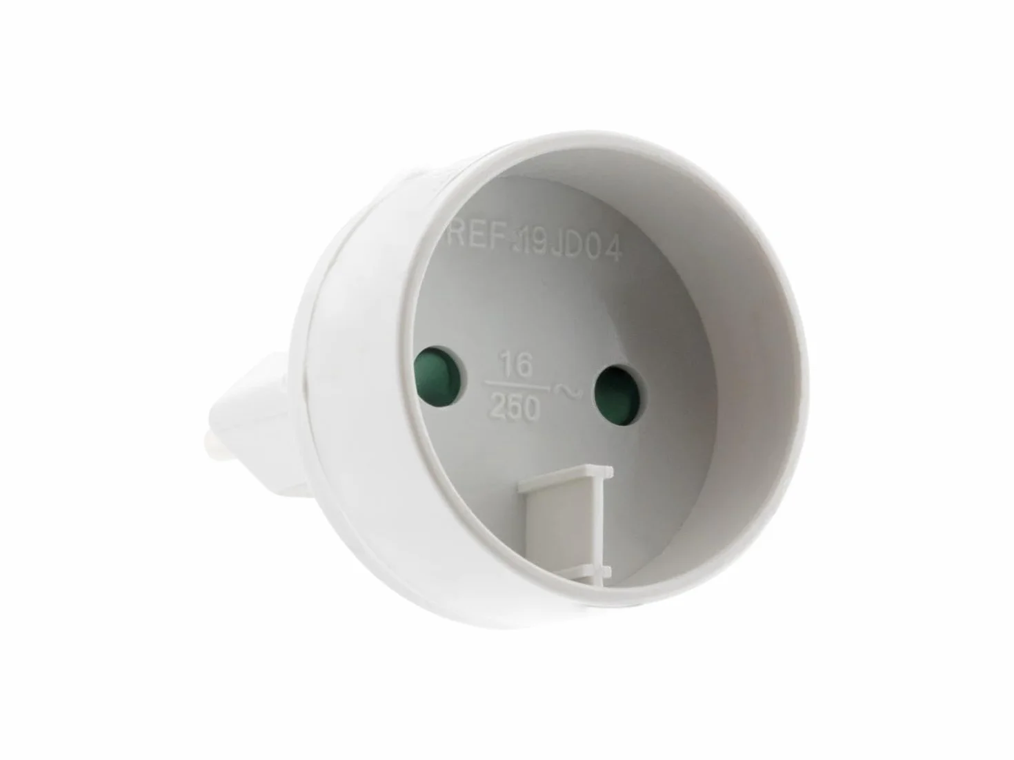 Adaptateur Secteur Type C Mâle 6A vers Femelle 16A 1320W Transformateur Électrique Blanc