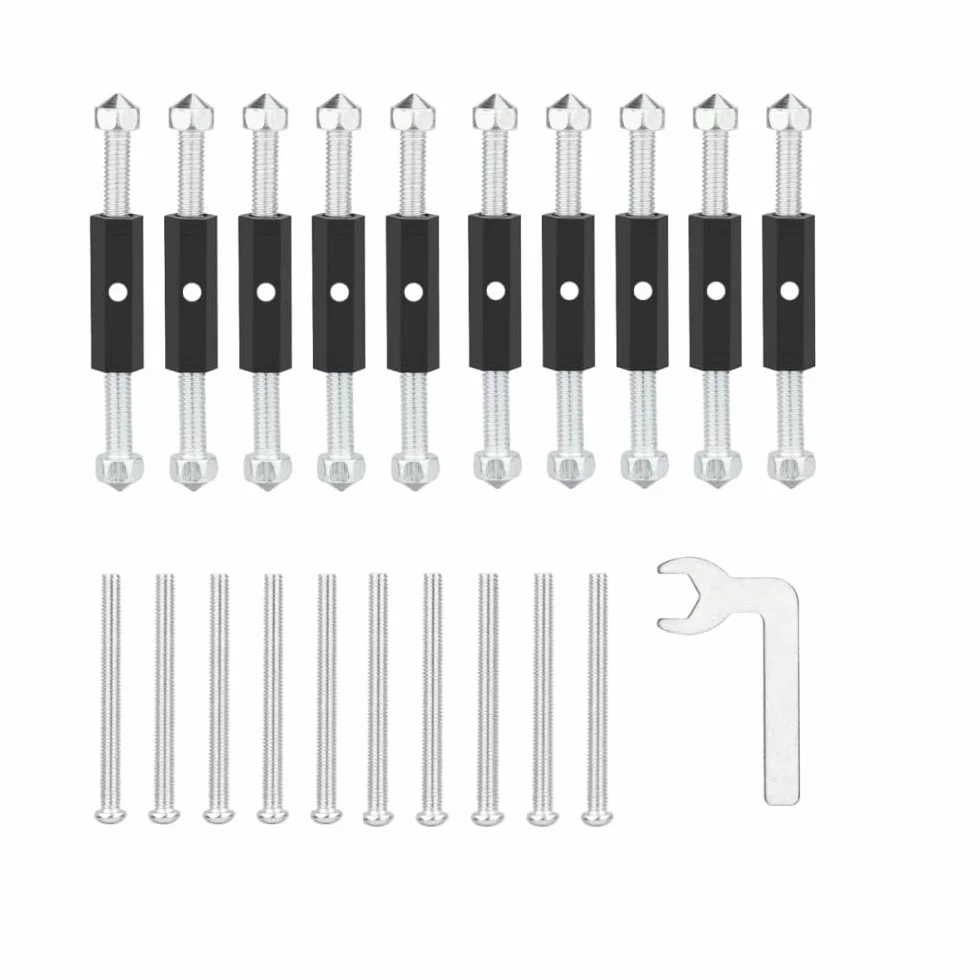 Support Rod Kit de réparation de boîte électrique Type Cassette Métal avec clé angulaire