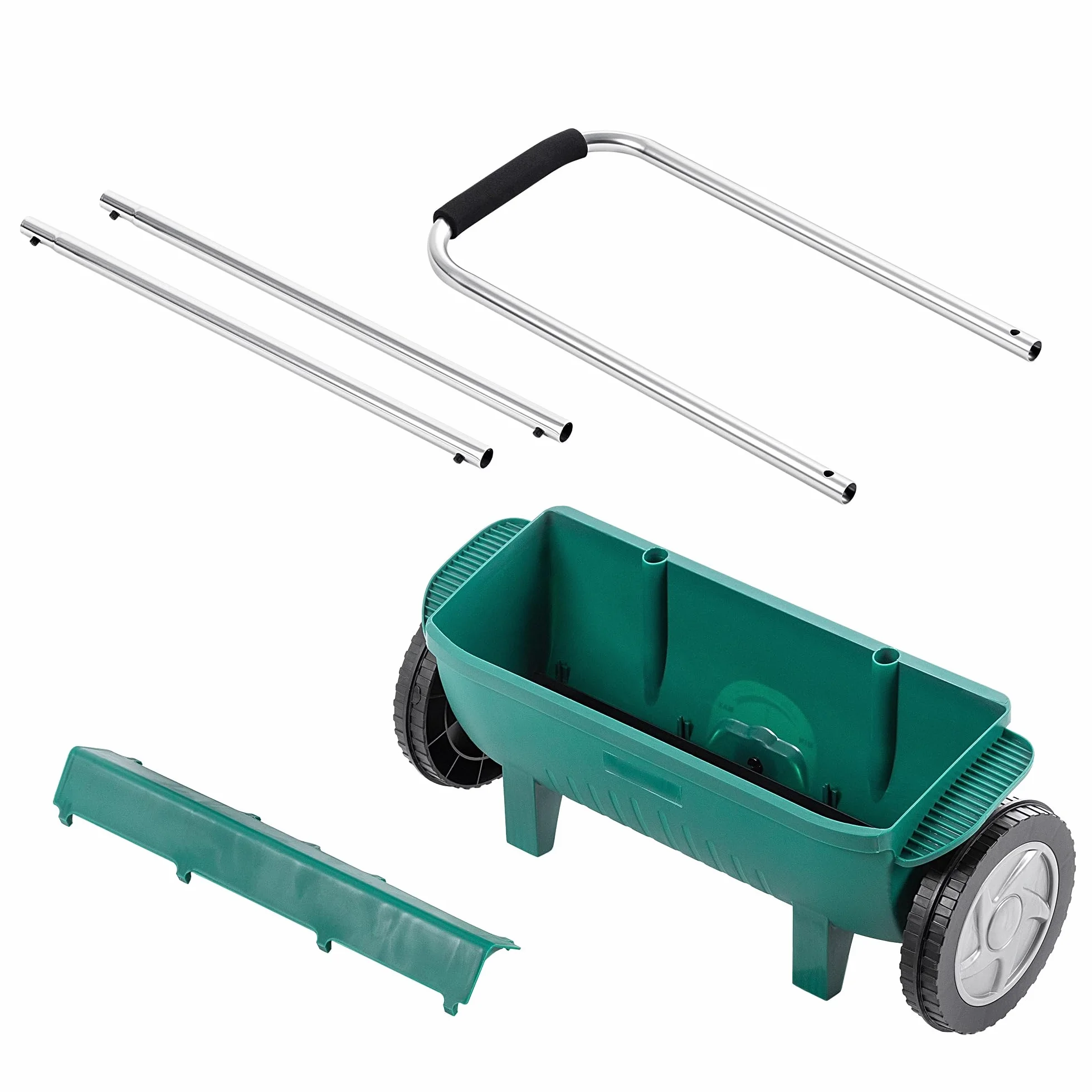 KADAX Épandeur de 12 L pour Engrais, Graines de Gazon et Sel de Déneigement