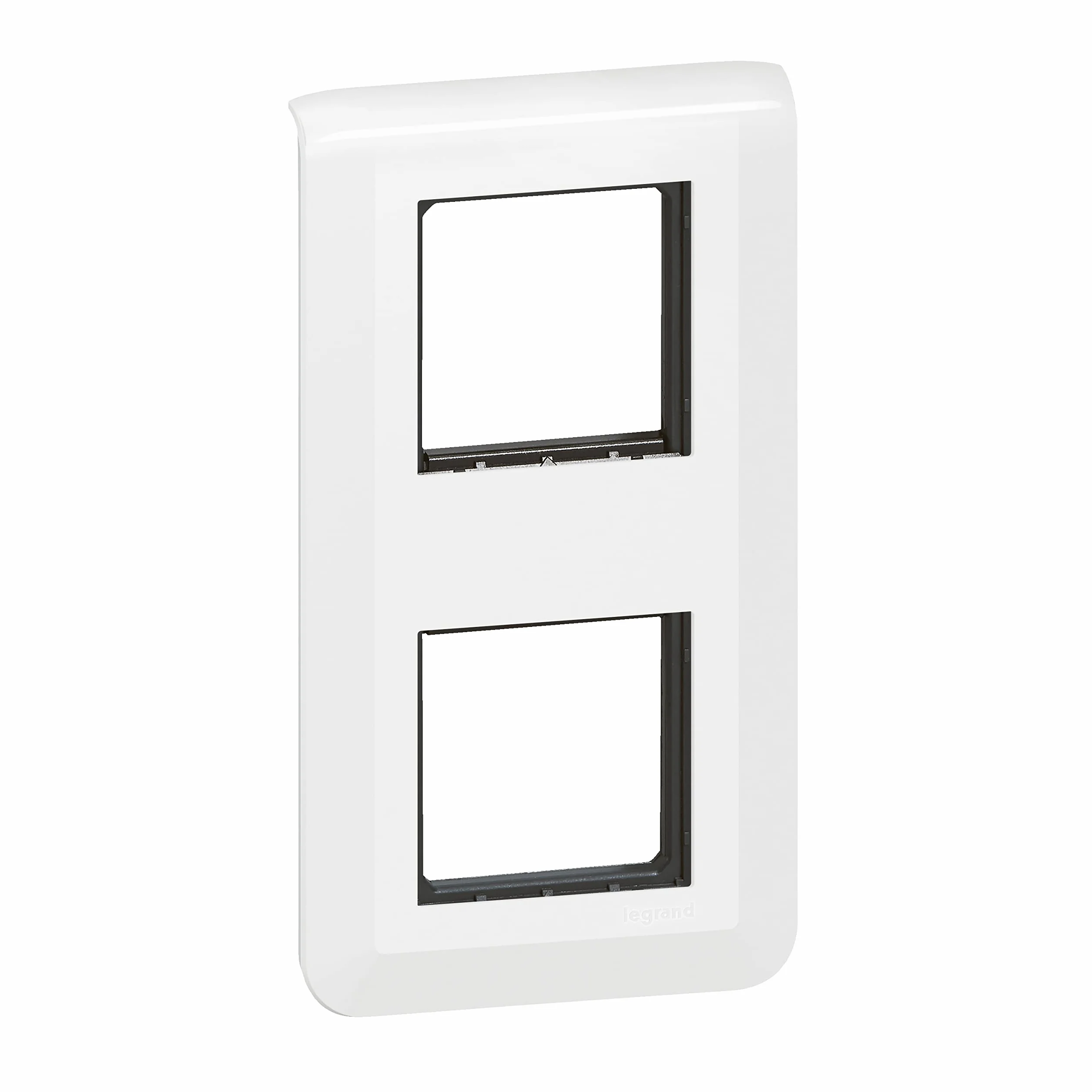 Legrand Plaque Mosaic 2x2 modules montage vertical blanc
