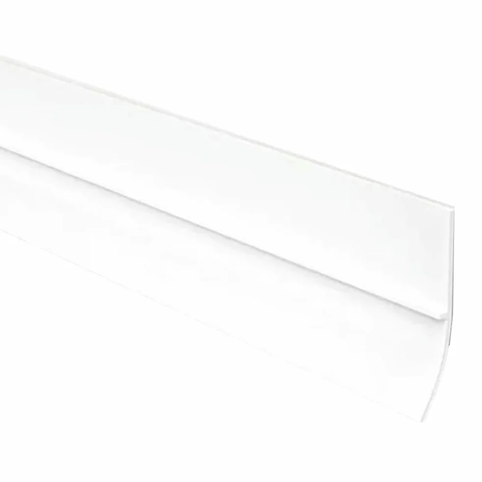 Bande d'étanchéité pour bas de porte PVC auto-adhésive 100 cm anti-poussière insonorisante blanche