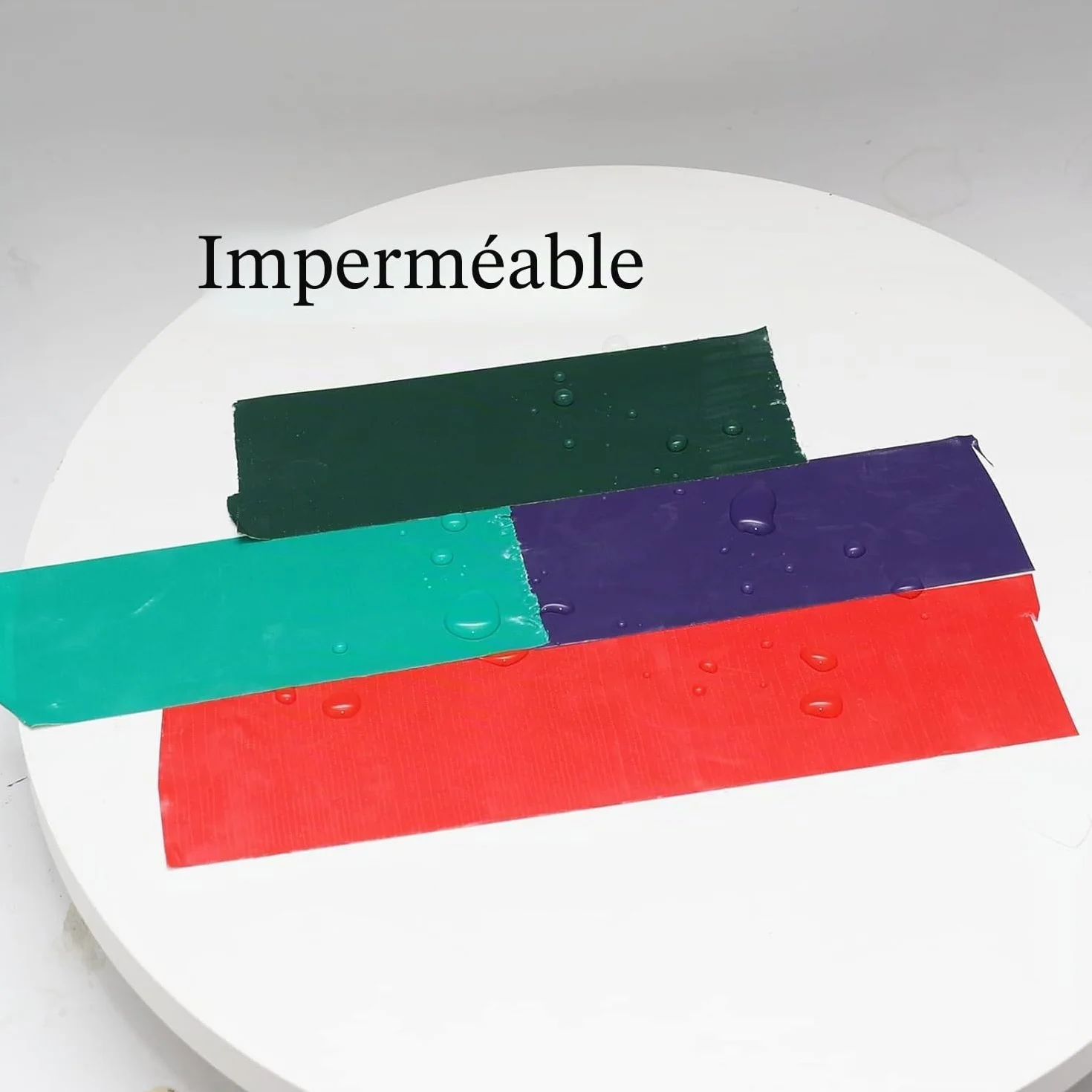 QILIMA Ruban adhésif tissu imperméable 5 cm x 25 m rouge
