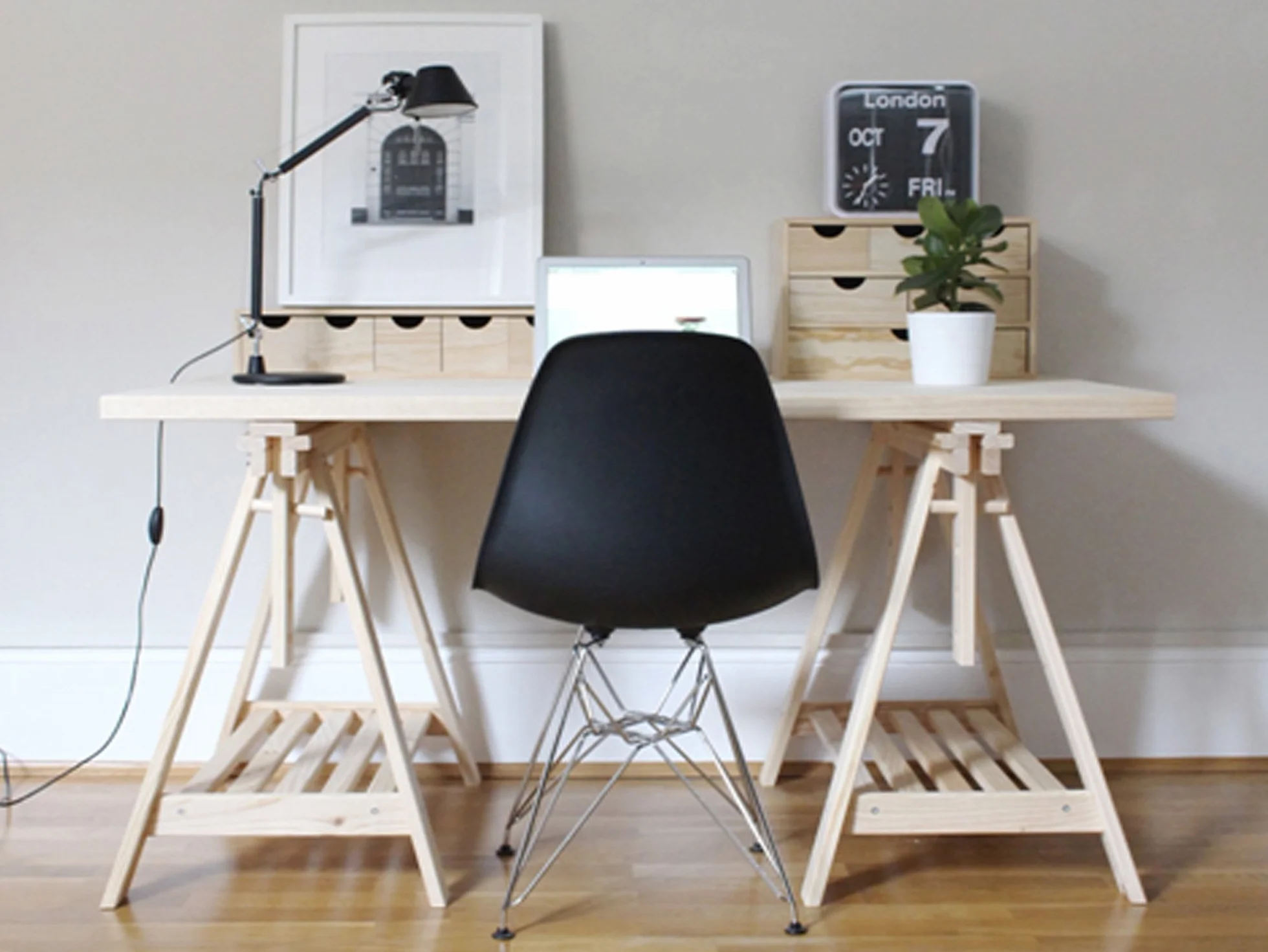 ASTIGARRAGA CAB005.99 Tréteau Réglable Architecte Bois Marron 70 x 45 x 70 cm