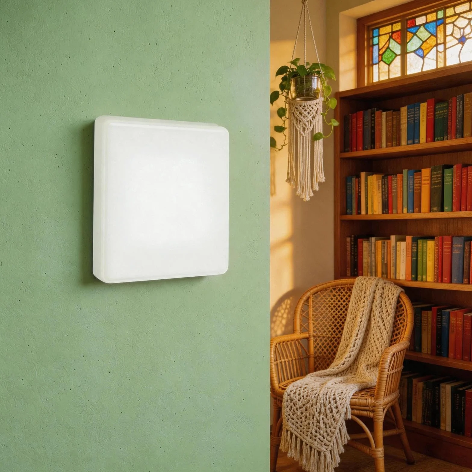 Cache Prise 8,6 x 8,6 cm Blanc ABS Plastique Montage sans Perçage pour Prises Inutilisées