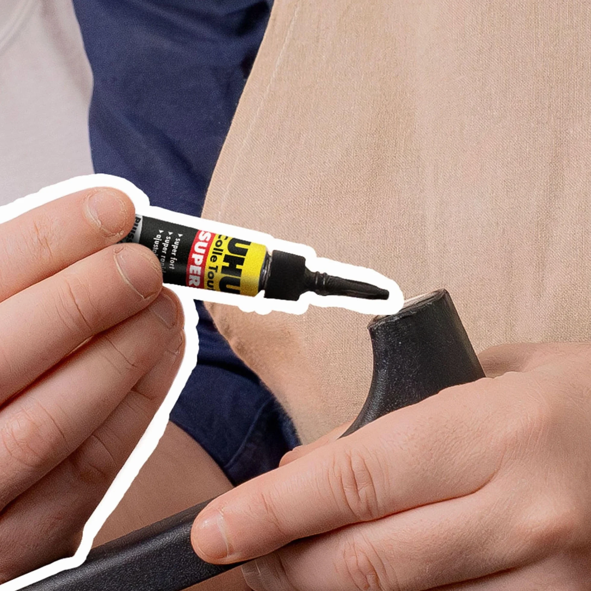 UHU Colle Tout Super Extra-Forte Universelle Tous Supports Prise Rapide Ajustable Résiste Humidité -50°C +100°C Tube 7 g