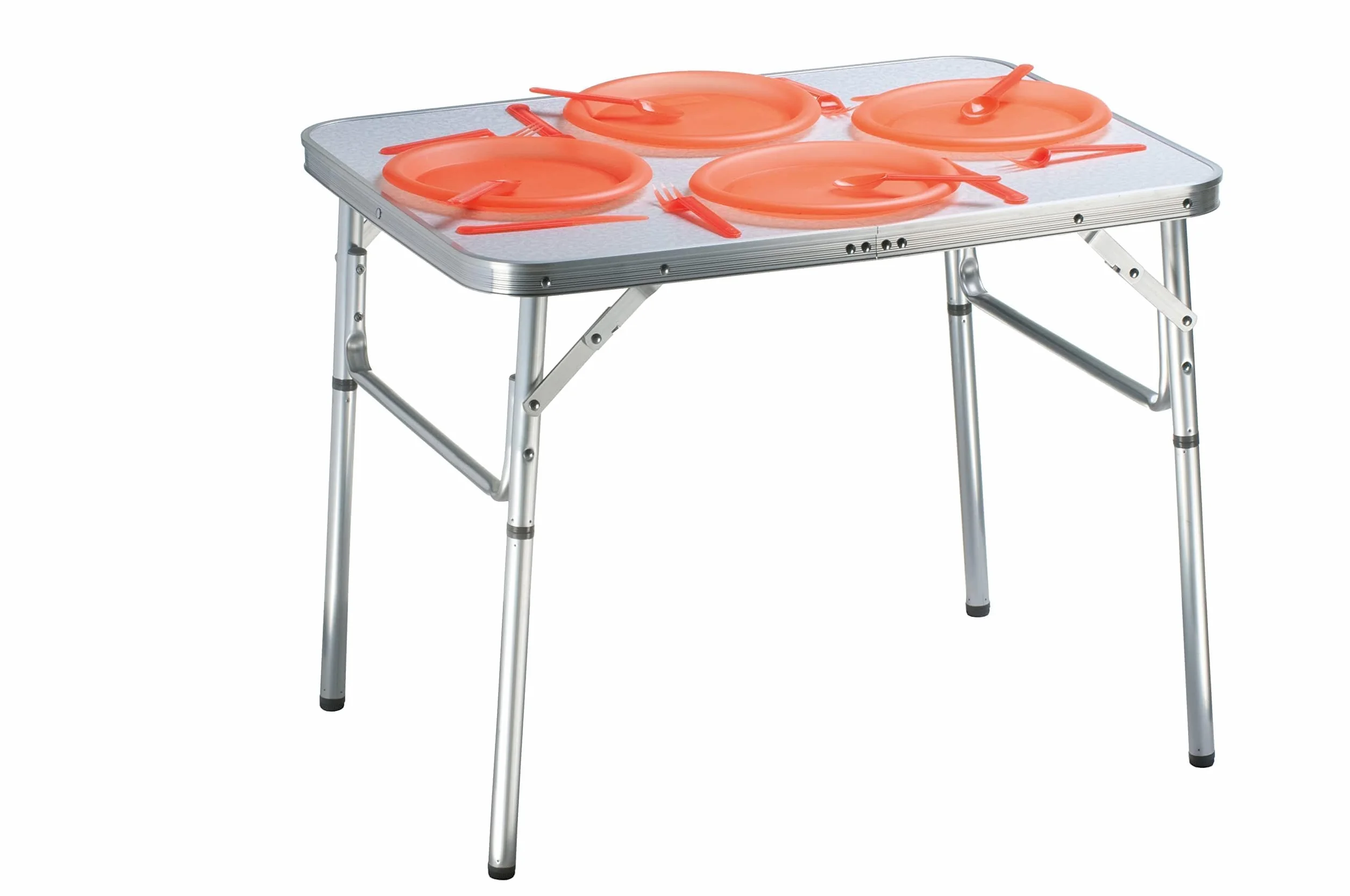 Camp Active Table de Camping Pliante Aluminium 75 x 55 cm Pliable réglable Hauteur