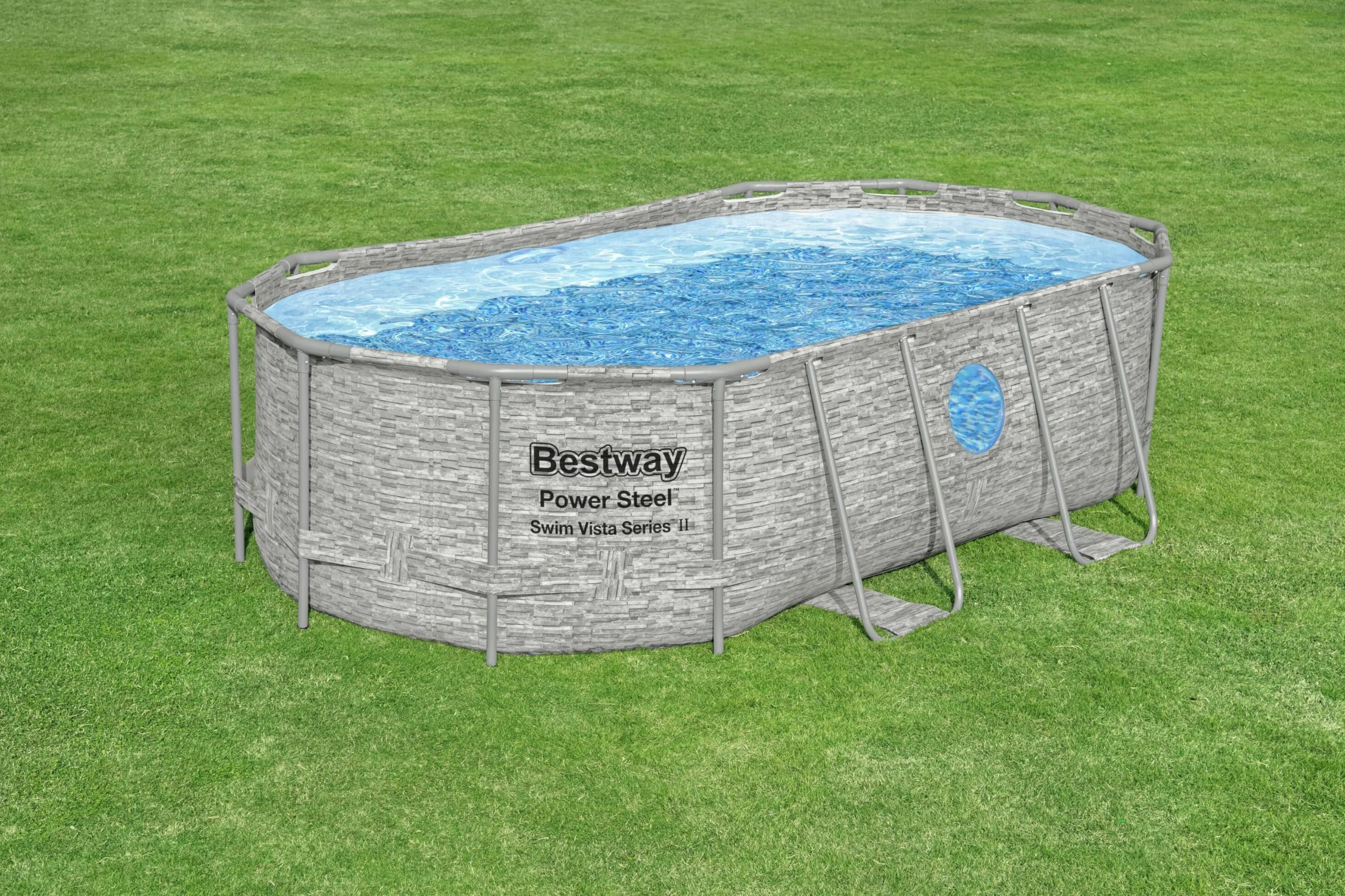 BESTWAY Power Steel SwimVista Oval Frame Pool 427 x 250 x 100 cm