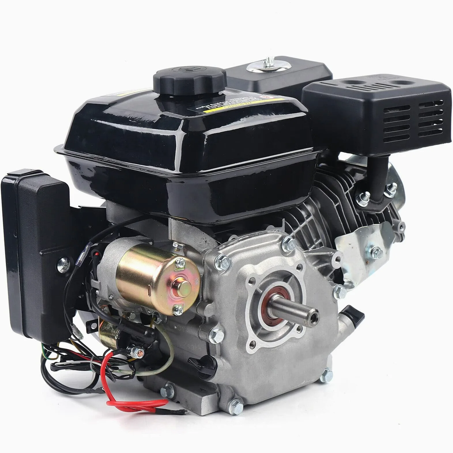 Moteur horizontal 212 cm³ Démarrage électrique, 7,5 CV 4 temps OHV Design Go Kart Moteur à gaz -3600 tr/min pour compresseur tondeuse à gazon Go Kart, H0nda GX160
