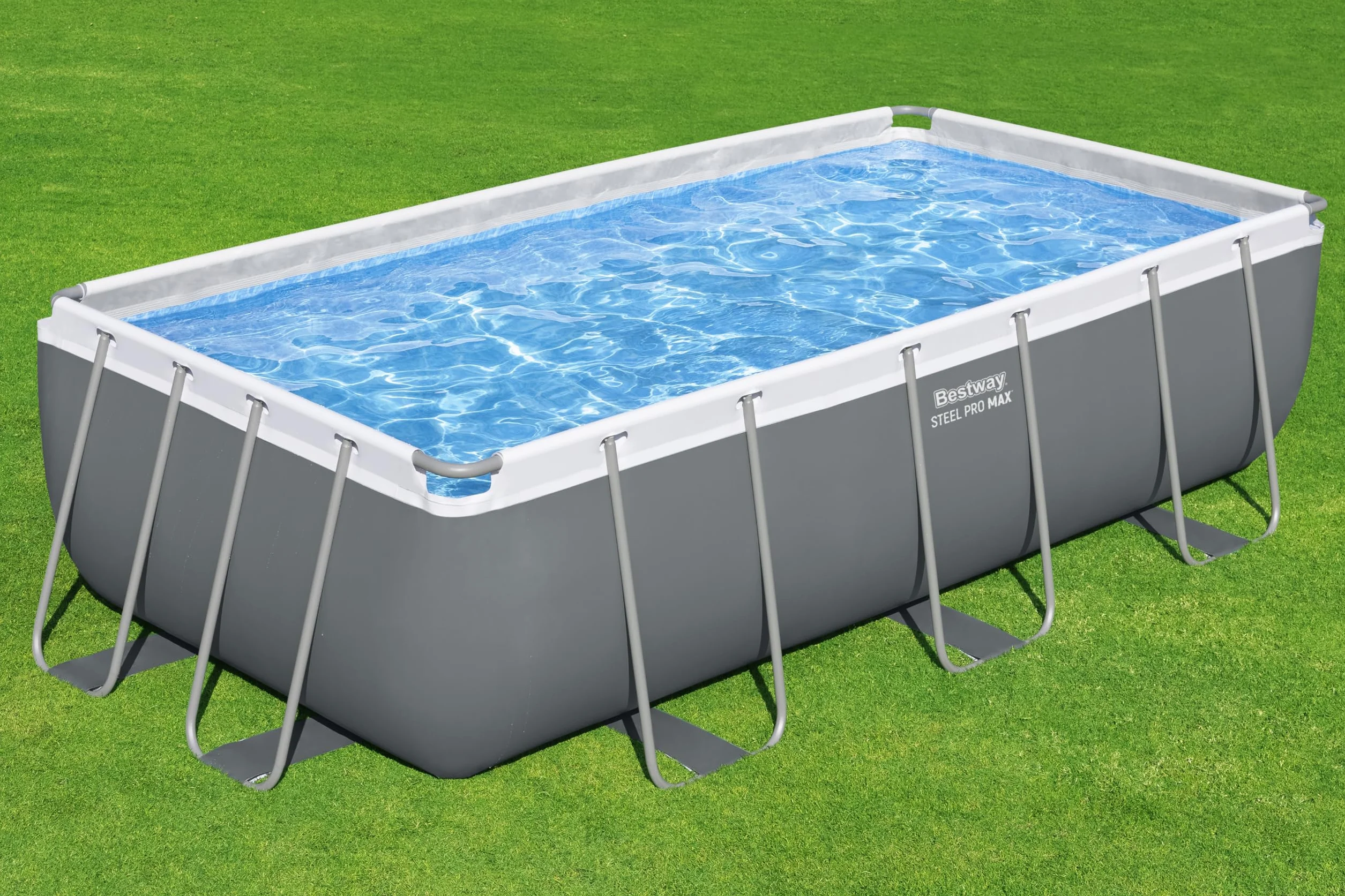 Bestway Steel Pro Max Kit Piscine Hors Sol 404 cm x 201 cm x 100 cm Gris