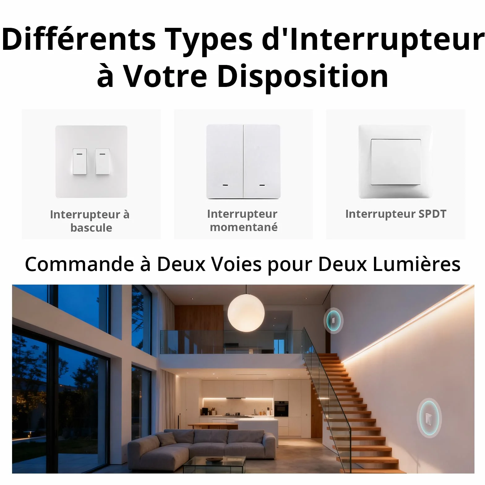 Interrupteur intelligent SONOFF MINI DUO-L Zigbee 3.0 Double canal Pas de fil neutre