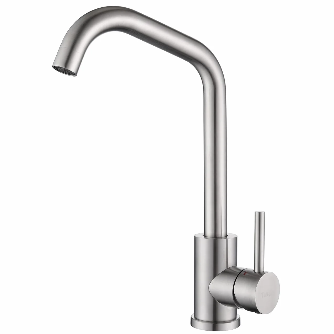 Robinet Cuisine Acier Inoxydable Brossé Mitigeur Evier Haute Pression Pivotant 360° Eau Chaud Froid Cartouche Céramique